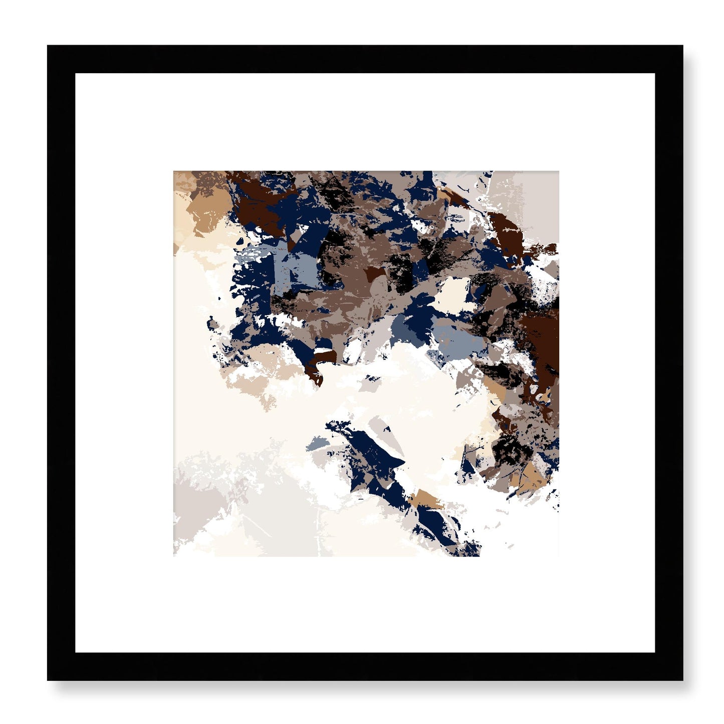 Framed Graphic Art Print, White Mat - 8x8 12x12 16x16 20x20 24x24 28x28 inches | FPS-1162-7693, Prints, Graphic art, Black Frame, 30 x 30 cm ,12 x 12 inches