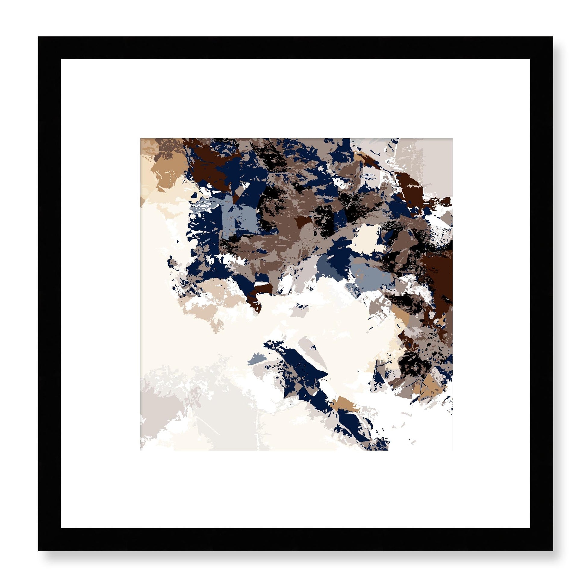 Framed Graphic Art Print, White Mat - 8x8 12x12 16x16 20x20 24x24 28x28 inches | FPS-1162-7693, Prints, Graphic art, Black Frame, 30 x 30 cm ,12 x 12 inches