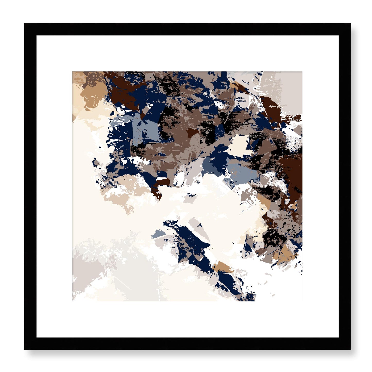 Framed Graphic Art Print, White Mat - 8x8 12x12 16x16 20x20 24x24 28x28 inches | FPS-1161-7693, Prints, Graphic art, Black Frame, 41 x 41 cm ,16 x 16 inches