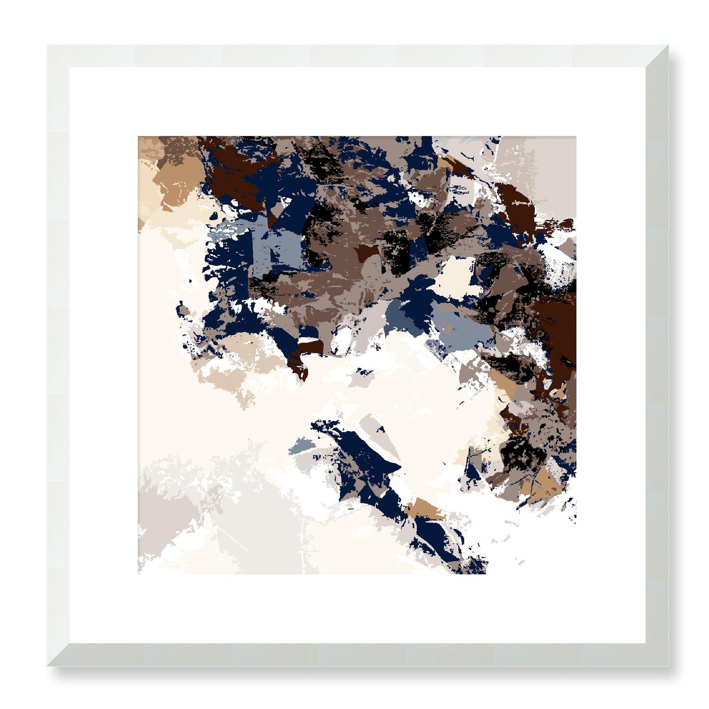 Framed Graphic Art Print, White Mat - 8x8 12x12 16x16 20x20 24x24 28x28 inches | FPS-1161-7693, Prints, Graphic art, White Frame, 41 x 41 cm ,16 x 16 inches