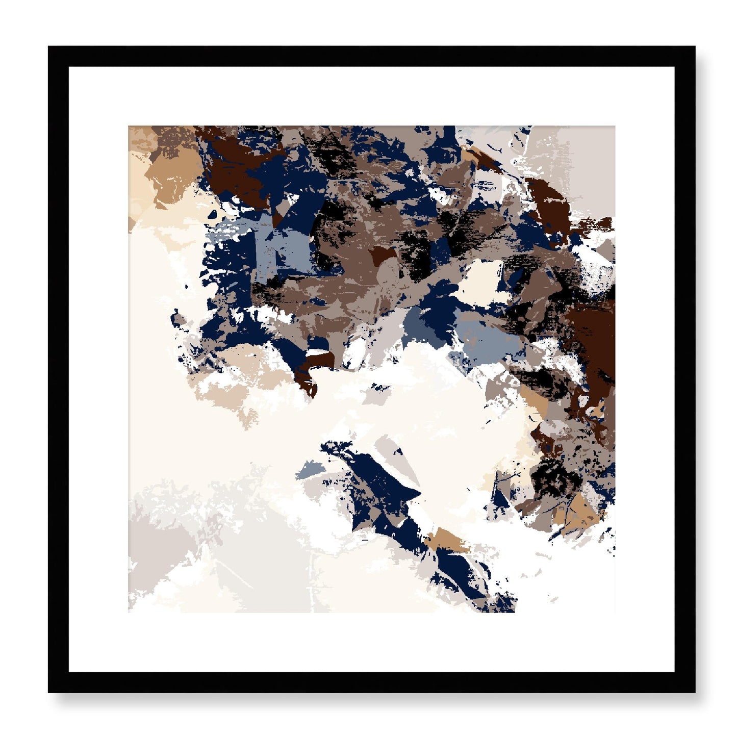 Framed Graphic Art Print, White Mat - 8x8 12x12 16x16 20x20 24x24 28x28 inches | FPS-1162-7693, Prints, Graphic art, Black Frame, 51 x 51 cm ,20 x 20 inches