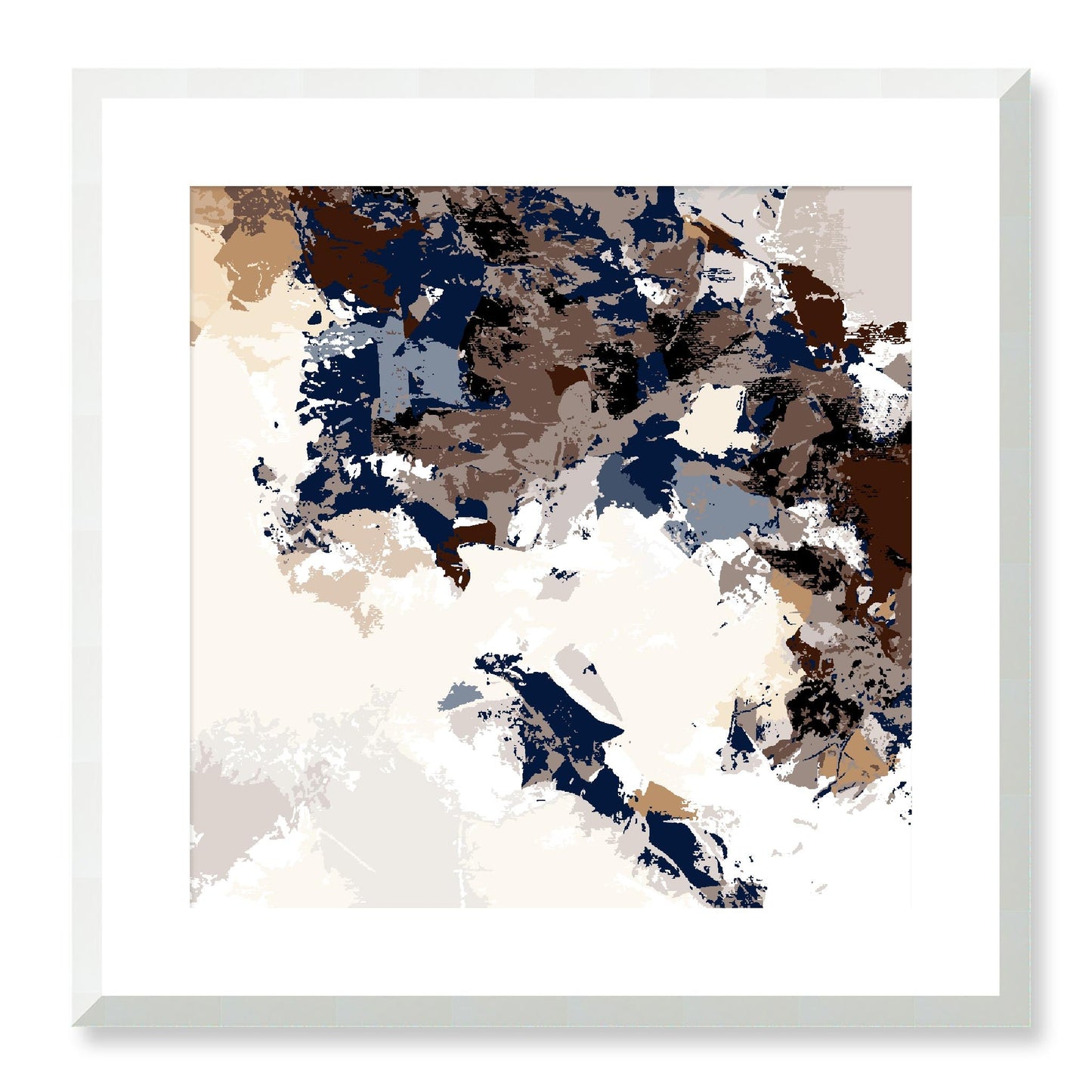 Framed Graphic Art Print, White Mat - 8x8 12x12 16x16 20x20 24x24 28x28 inches | FPS-1162-7693, Prints, Graphic art, White Frame, 51 x 51 cm ,20 x 20 inches