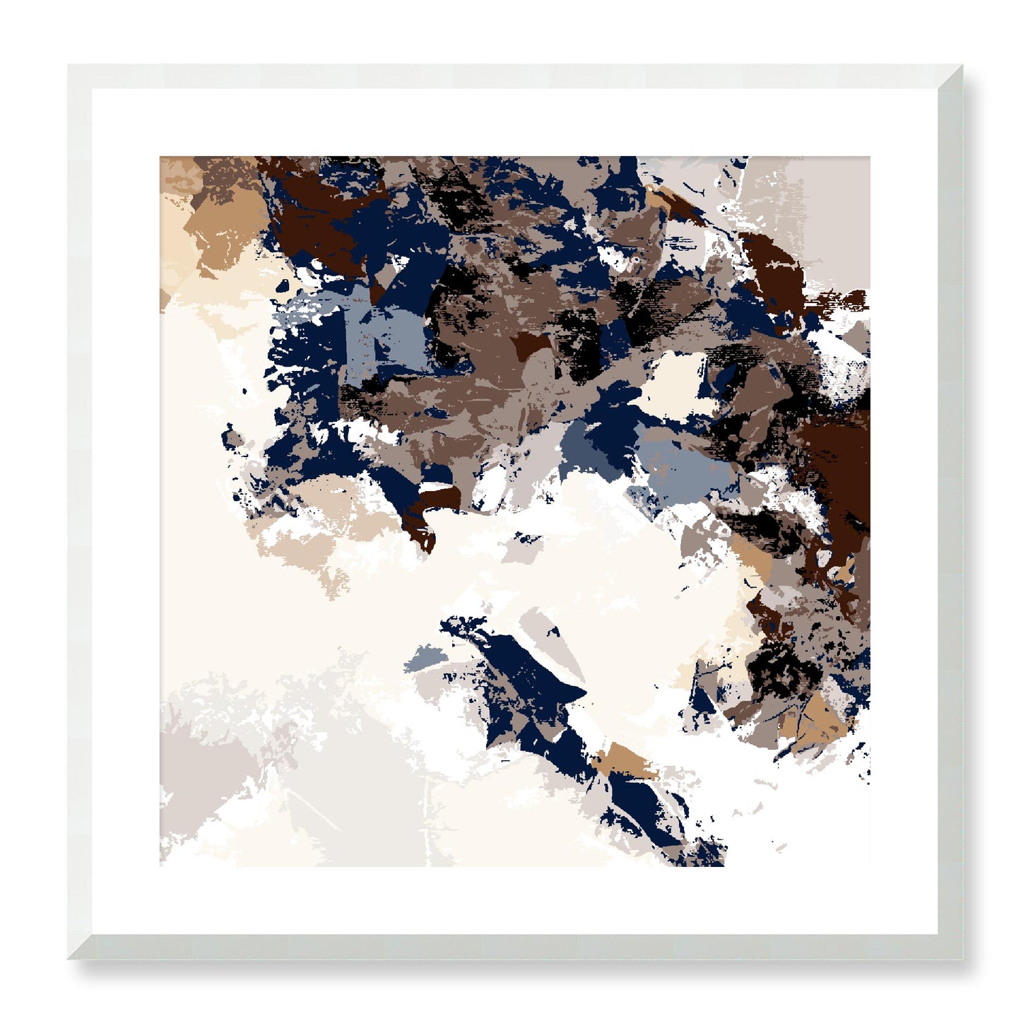 Framed Graphic Art Print, White Mat - 8x8 12x12 16x16 20x20 24x24 28x28 inches | FPS-1161-7693, Prints, Graphic art, White Frame, 61 x 61 cm ,24 x 24 inches