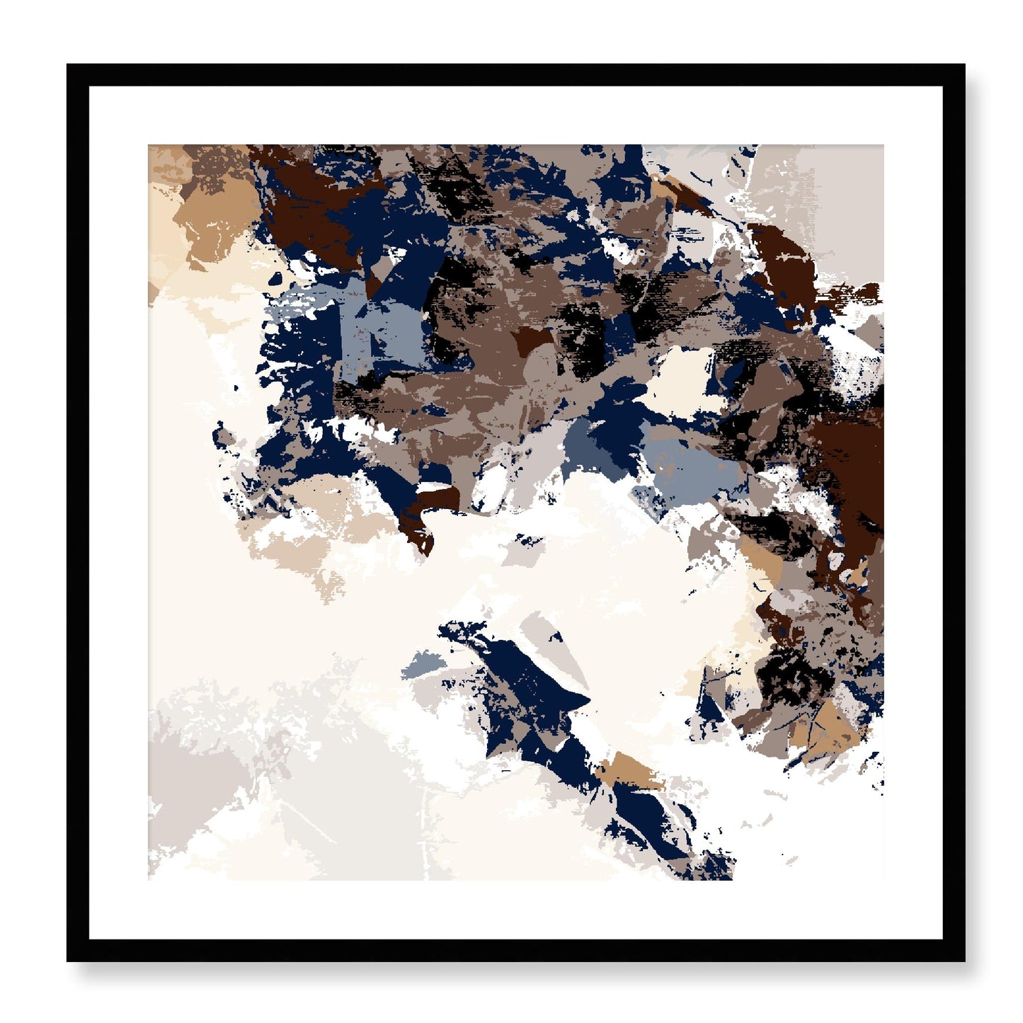 Framed Graphic Art Print, White Mat - 8x8 12x12 16x16 20x20 24x24 28x28 inches | FPS-1162-7693, Prints, Graphic art, Black Frame, 71 x 71 cm ,28 x 28 inches