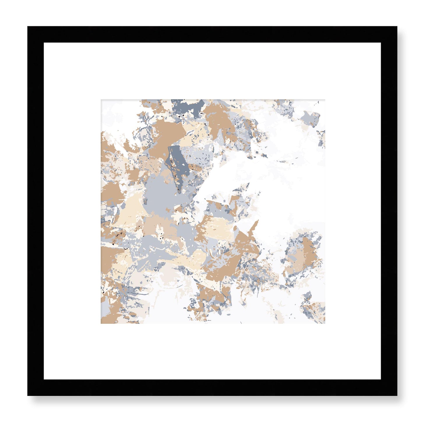 Framed Graphic Art Print, White Mat - 8x8 12x12 16x16 20x20 24x24 28x28 inches | FPS-1163-7695, Prints, Graphic art, Black Frame, 30 x 30 cm ,12 x 12 inches