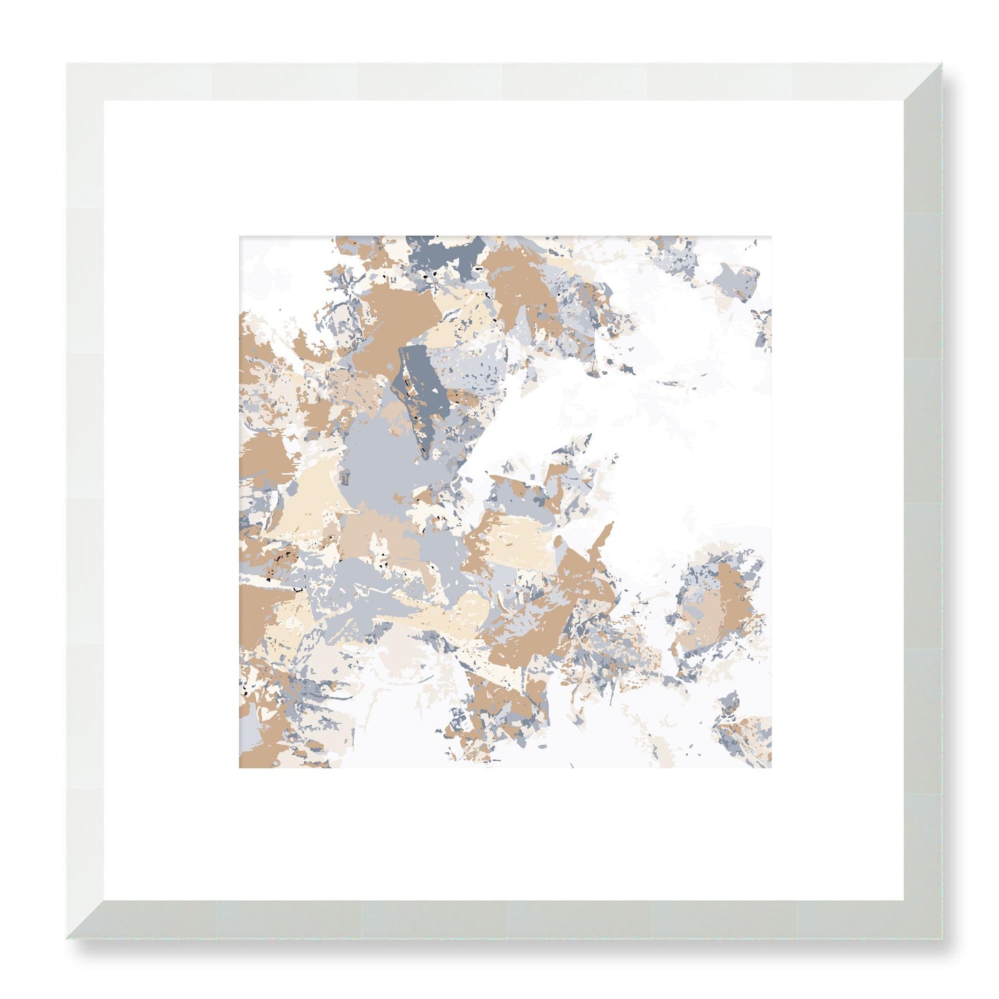 Framed Graphic Art Print, White Mat - 8x8 12x12 16x16 20x20 24x24 28x28 inches | FPS-1163-7695, Prints, Graphic art, White Frame, 30 x 30 cm ,12 x 12 inches