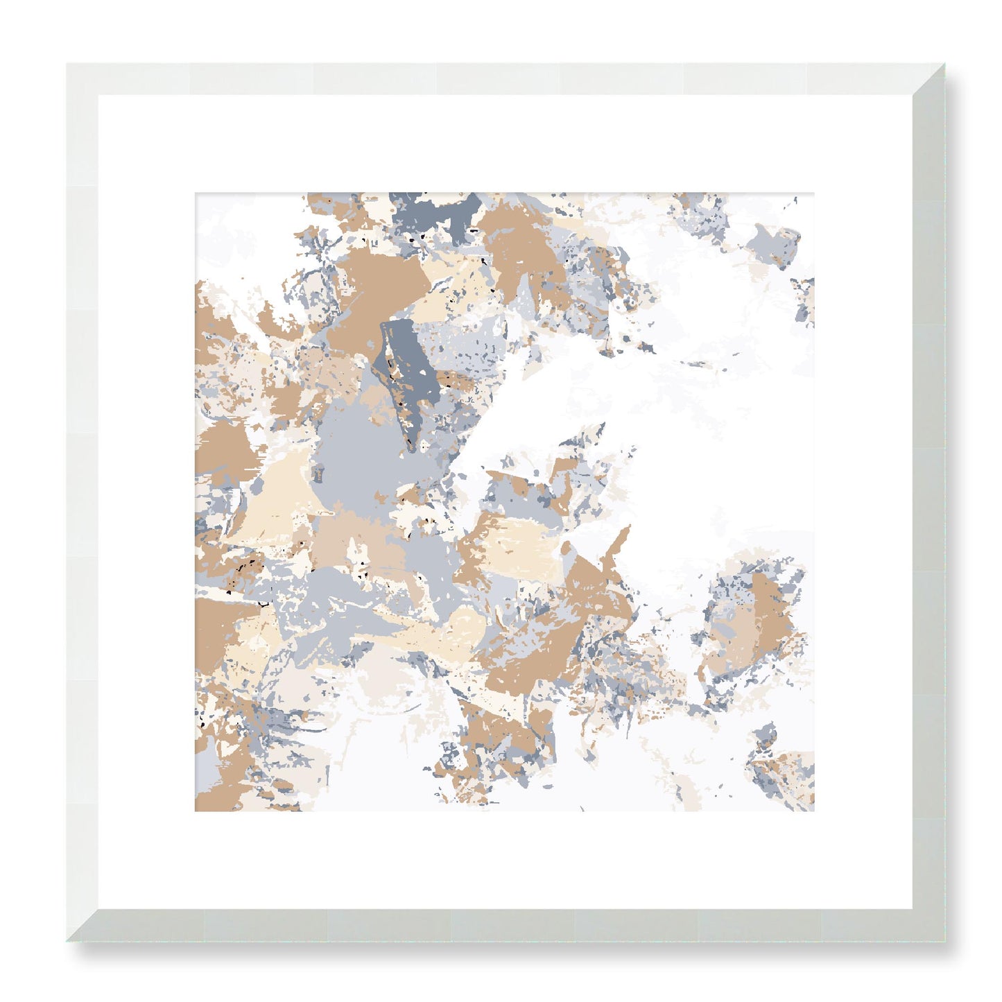 Framed Graphic Art Print, White Mat - 8x8 12x12 16x16 20x20 24x24 28x28 inches | FPS-1163-7695, Prints, Graphic art, White Frame, 41 x 41 cm ,16 x 16 inches