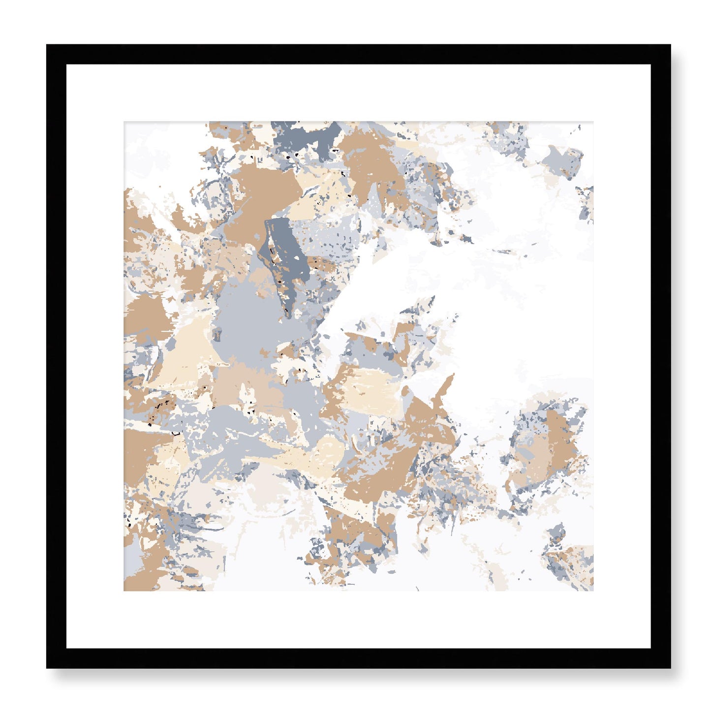 Framed Graphic Art Print, White Mat - 8x8 12x12 16x16 20x20 24x24 28x28 inches | FPS-1163-7695, Prints, Graphic art, Black Frame, 51 x 51 cm ,20 x 20 inches