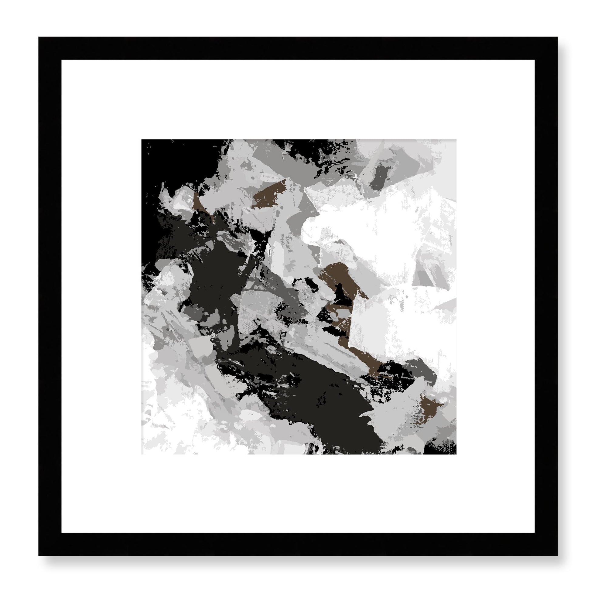 Framed Graphic Art Print, White Mat - 8x8 12x12 16x16 20x20 24x24 28x28 inches | FPS-1012-7690, Prints, Graphic art, Black Frame, 30 x 30 cm ,12 x 12 inches