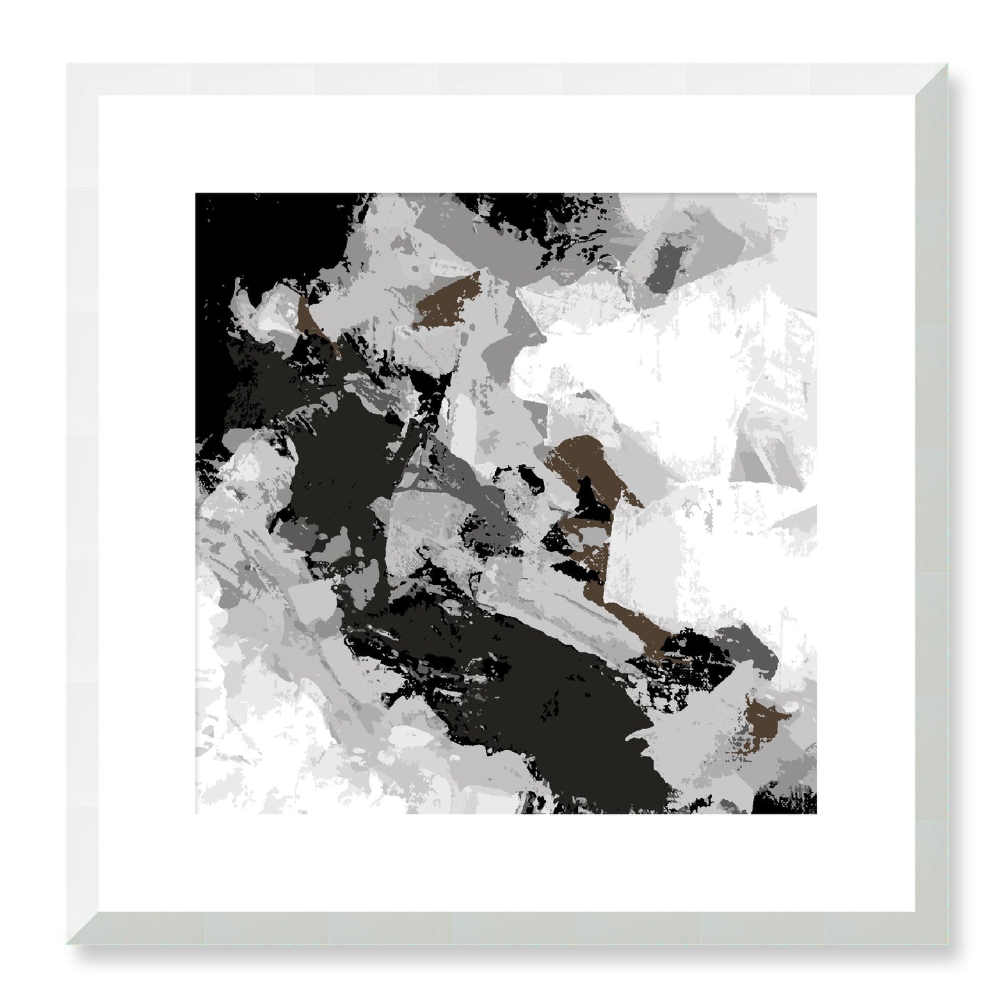 Framed Graphic Art Print, White Mat - 8x8 12x12 16x16 20x20 24x24 28x28 inches | FPS-1012-7690, Prints, Graphic art, White Frame, 41 x 41 cm ,16 x 16 inches