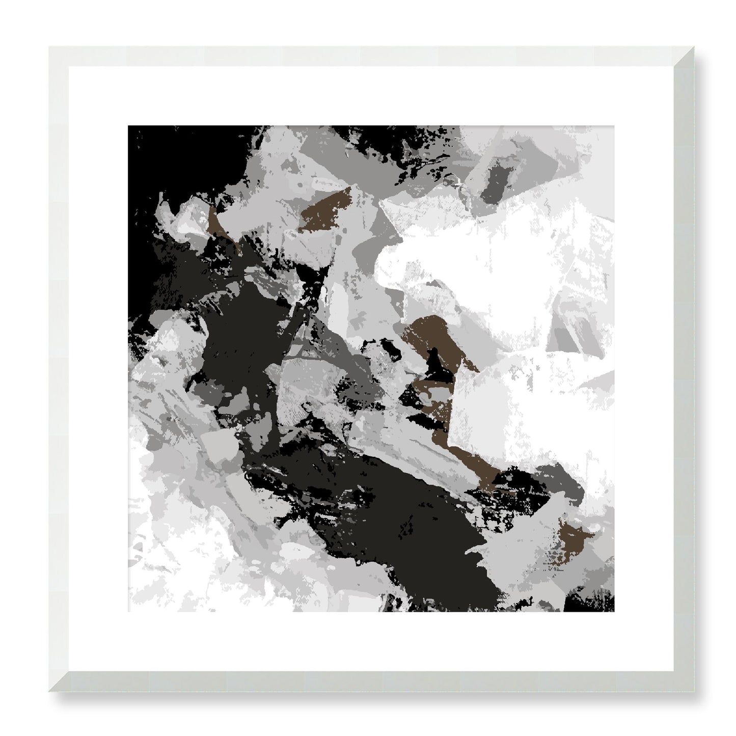 Framed Graphic Art Print, White Mat - 8x8 12x12 16x16 20x20 24x24 28x28 inches | FPS-1012-7690, Prints, Graphic art, White Frame, 51 x 51 cm ,20 x 20 inches