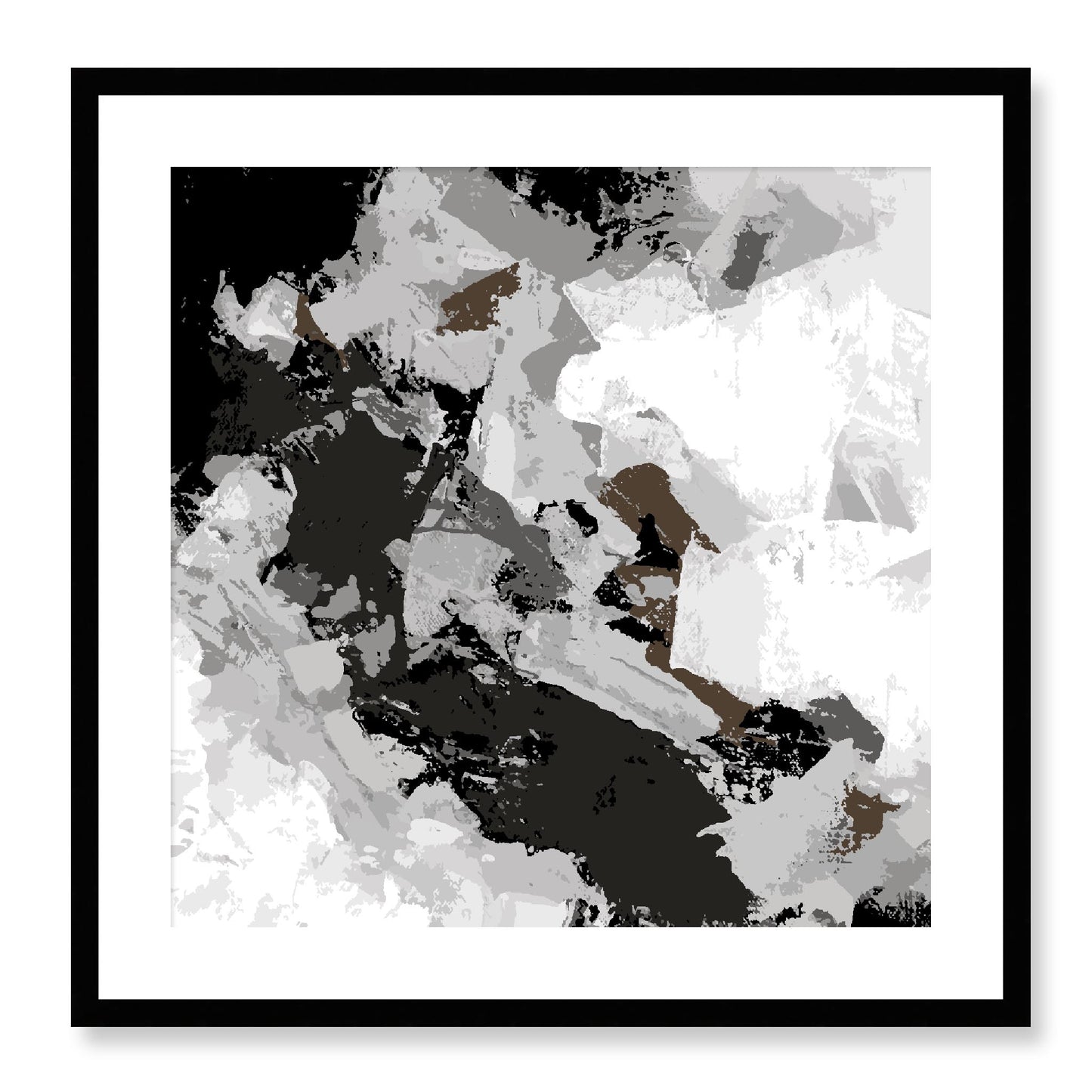 Framed Graphic Art Print, White Mat - 8x8 12x12 16x16 20x20 24x24 28x28 inches | FPS-1012-7690, Prints, Graphic art, Black Frame, 61 x 61 cm ,24 x 24 inches