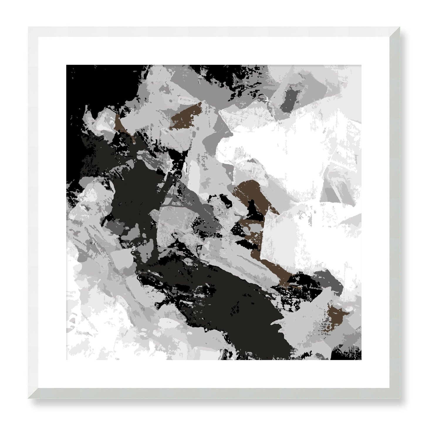 Framed Graphic Art Print, White Mat - 8x8 12x12 16x16 20x20 24x24 28x28 inches | FPS-1012-7690, Prints, Graphic art, White Frame, 61 x 61 cm ,24 x 24 inches