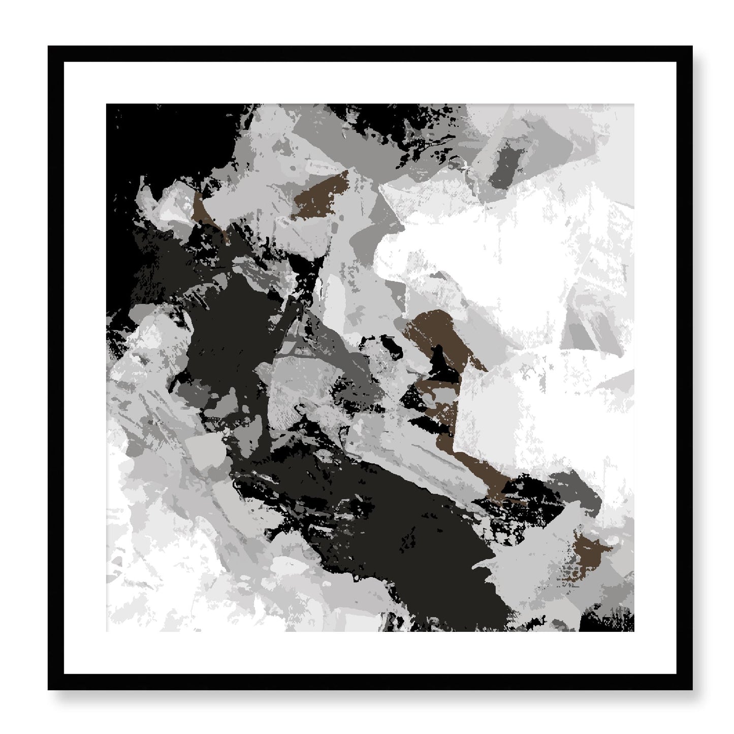 Framed Graphic Art Print, White Mat - 8x8 12x12 16x16 20x20 24x24 28x28 inches | FPS-1012-7690, Prints, Graphic art, Black Frame, 71 x 71 cm ,28 x 28 inches