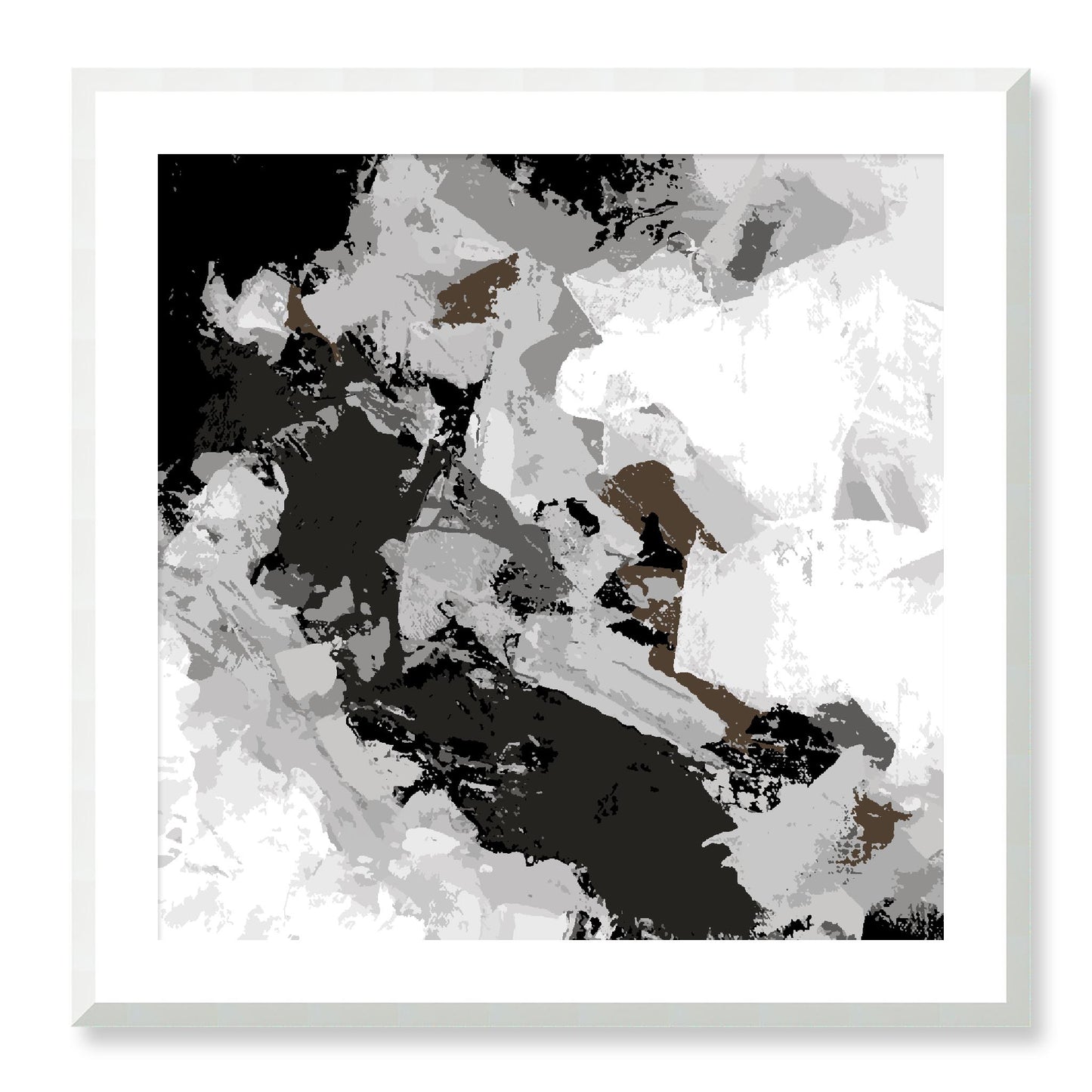 Framed Graphic Art Print, White Mat - 8x8 12x12 16x16 20x20 24x24 28x28 inches | FPS-1012-7690, Prints, Graphic art, White Frame, 71 x 71 cm ,28 x 28 inches