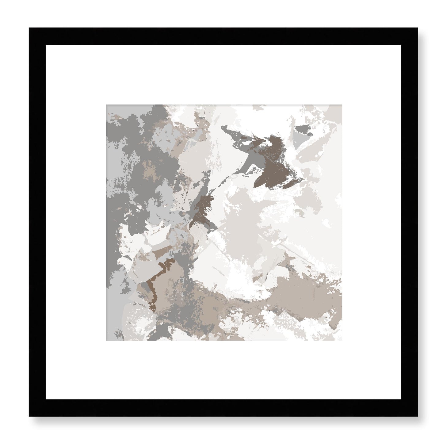 Framed Graphic Art Print, White Mat - 8x8 12x12 16x16 20x20 24x24 28x28 inches | FPS-1171-7691, Prints, Graphic art, Black Frame, 30 x 30 cm ,12 x 12 inches