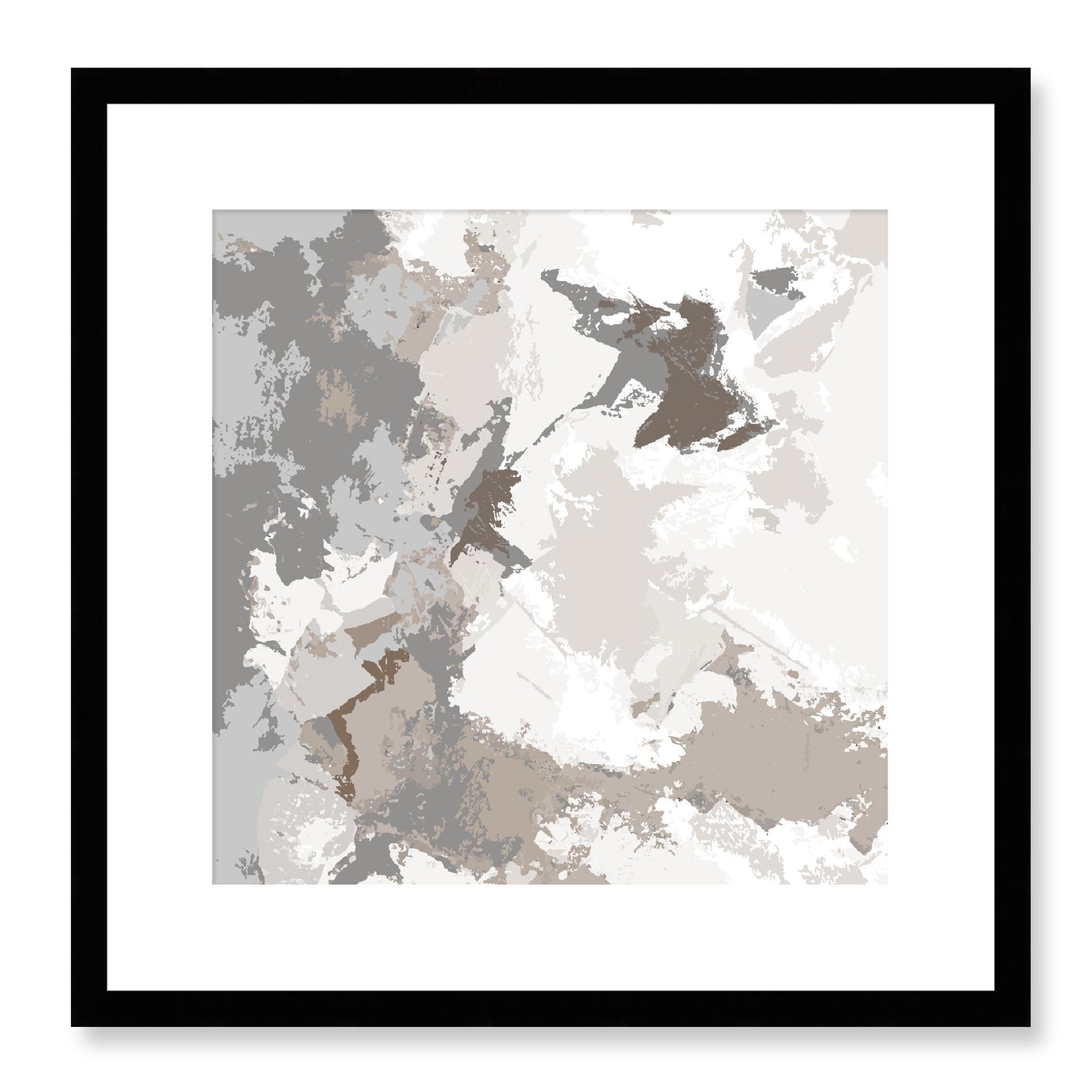 Framed Graphic Art Print, White Mat - 8x8 12x12 16x16 20x20 24x24 28x28 inches | FPS-1171-7691, Prints, Graphic art, Black Frame, 41 x 41 cm ,16 x 16 inches