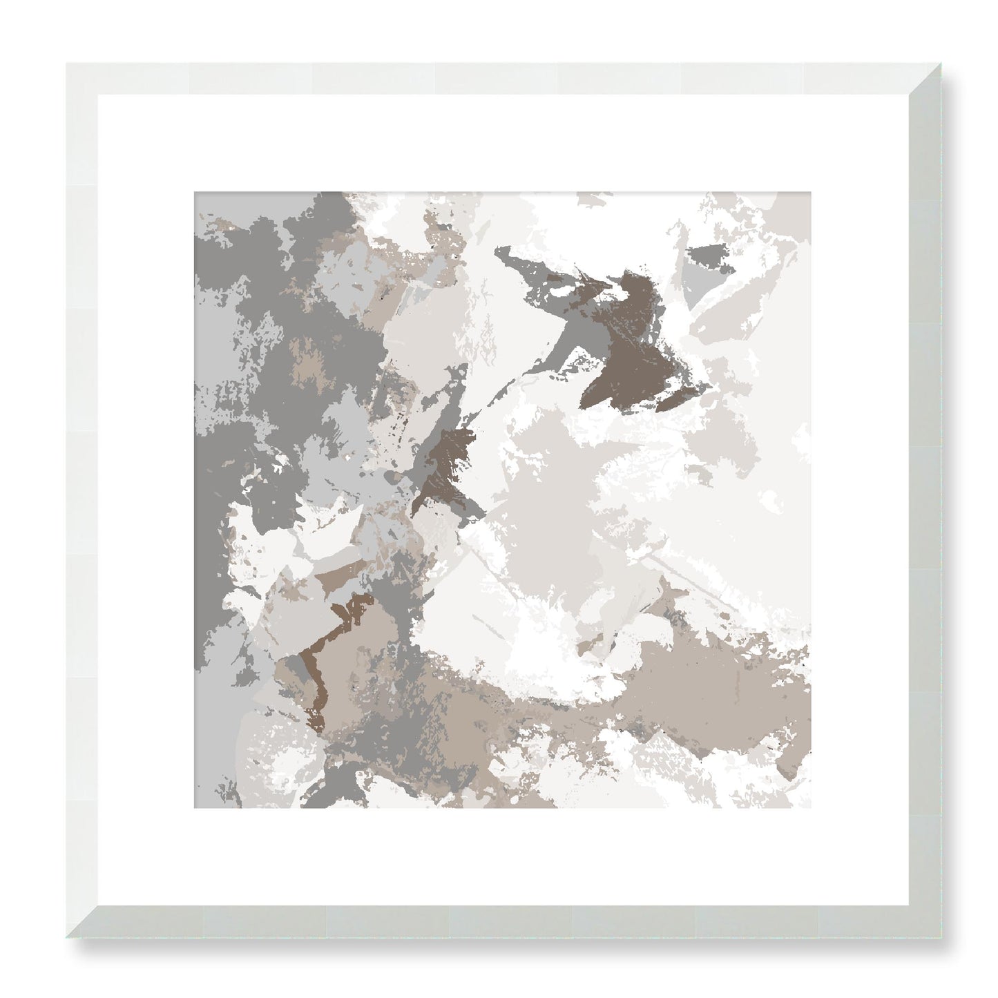 Framed Graphic Art Print, White Mat - 8x8 12x12 16x16 20x20 24x24 28x28 inches | FPS-1171-7691, Prints, Graphic art, White Frame, 41 x 41 cm ,16 x 16 inches