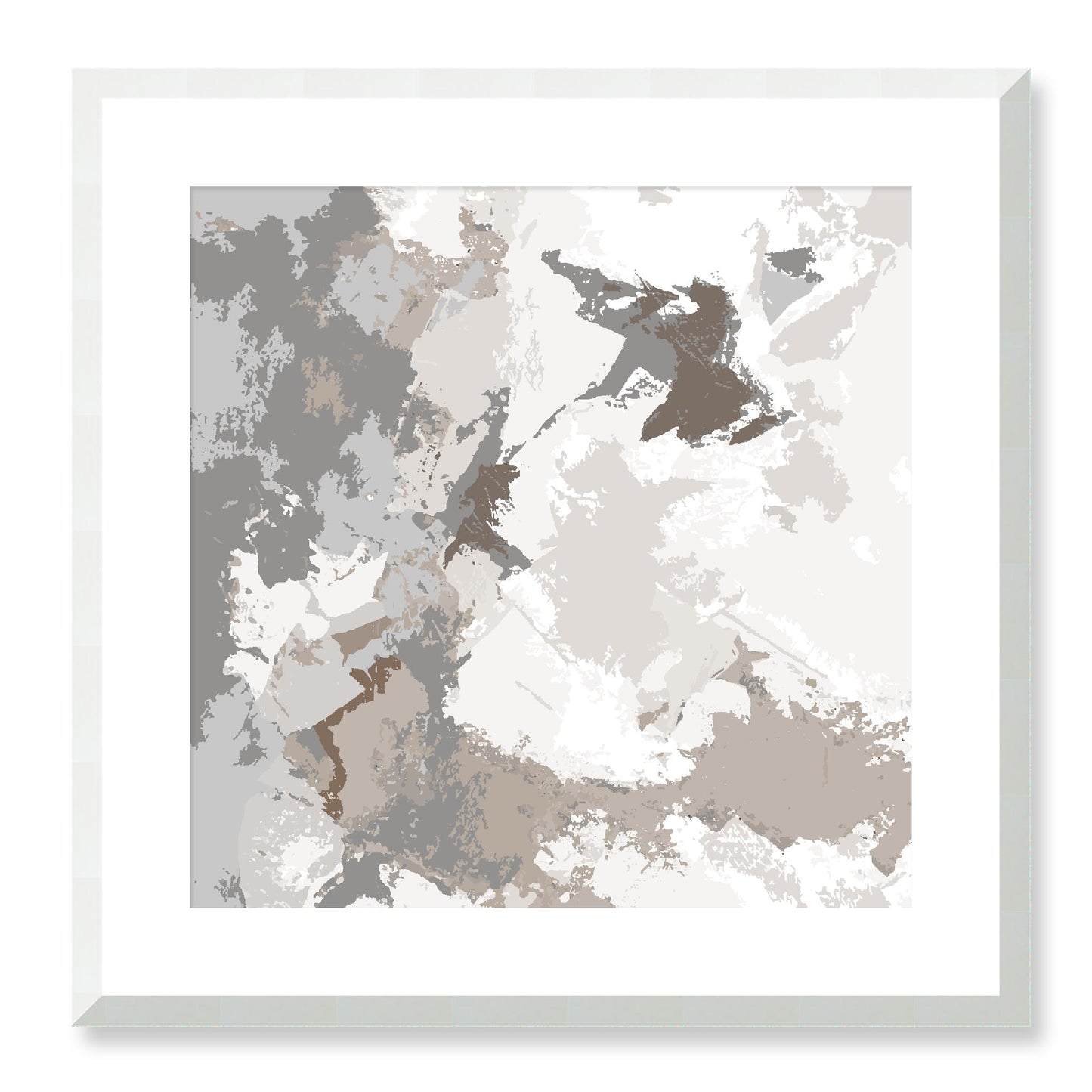 Framed Graphic Art Print, White Mat - 8x8 12x12 16x16 20x20 24x24 28x28 inches | FPS-1171-7691, Prints, Graphic art, White Frame, 51 x 51 cm ,20 x 20 inches