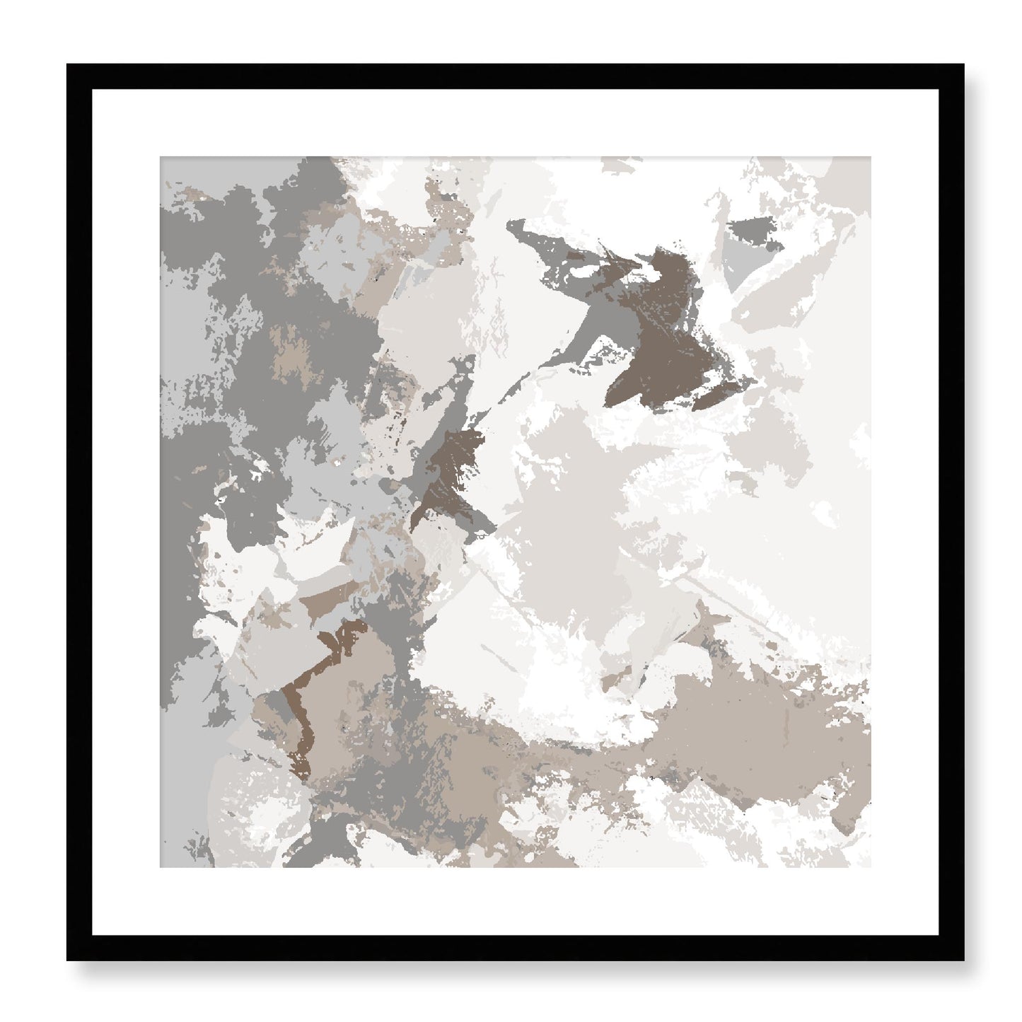 Framed Graphic Art Print, White Mat - 8x8 12x12 16x16 20x20 24x24 28x28 inches | FPS-1171-7691, Prints, Graphic art, Black Frame, 61 x 61 cm ,24 x 24 inches