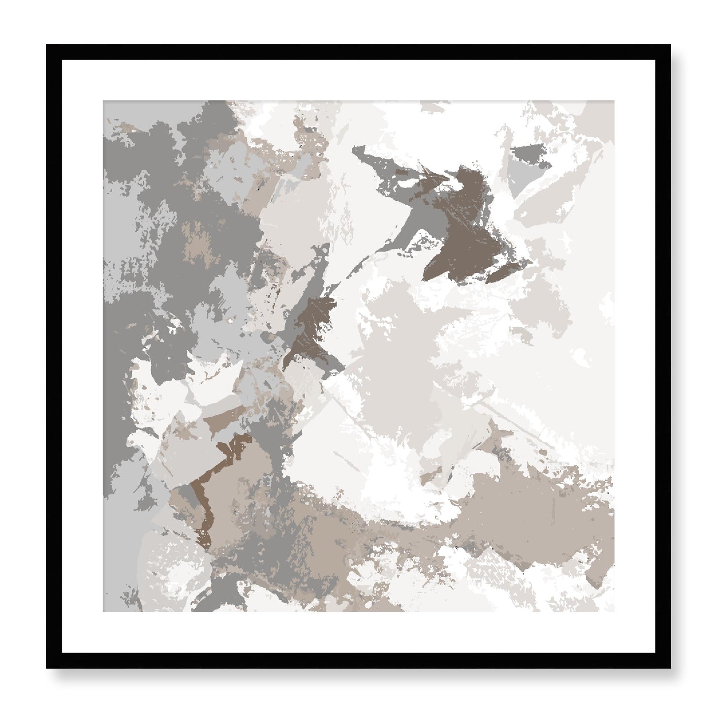 Framed Graphic Art Print, White Mat - 8x8 12x12 16x16 20x20 24x24 28x28 inches | FPS-1171-7691, Prints, Graphic art, Black Frame, 71 x 71 cm ,28 x 28 inches