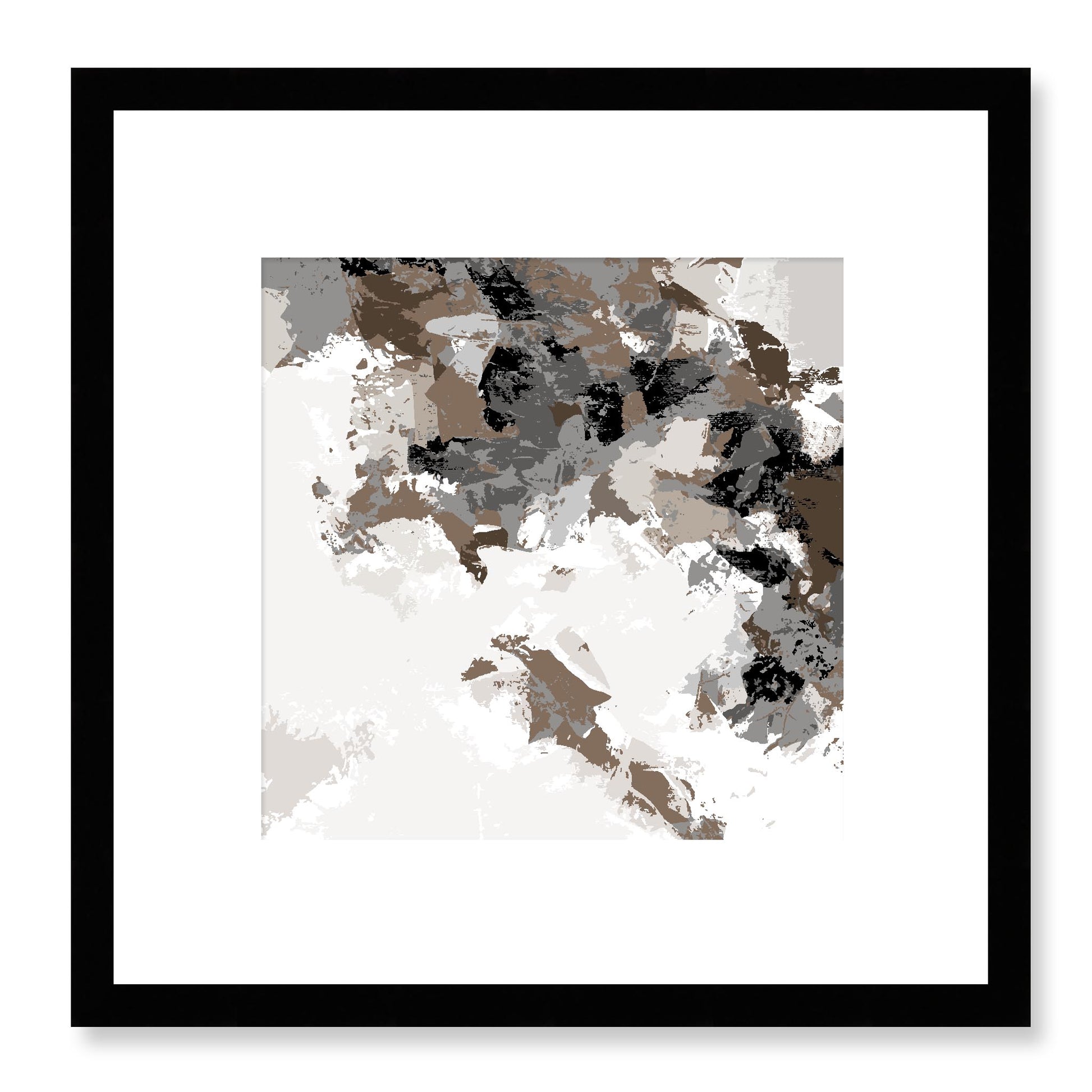 Framed Graphic Art Print, White Mat - 8x8 12x12 16x16 20x20 24x24 28x28 inches | FPS-1171-7693, Prints, Graphic art, Black Frame, 30 x 30 cm ,12 x 12 inches