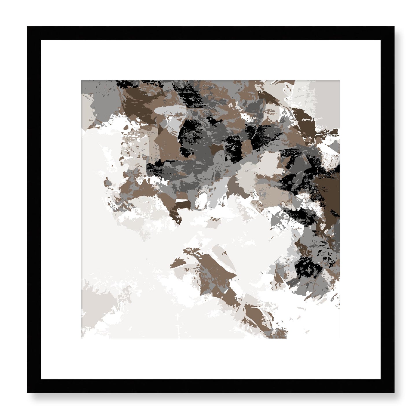 Framed Graphic Art Print, White Mat - 8x8 12x12 16x16 20x20 24x24 28x28 inches | FPS-1171-7693, Prints, Graphic art, Black Frame, 41 x 41 cm ,16 x 16 inches