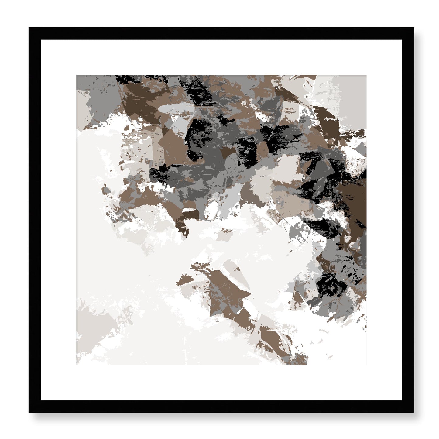 Framed Graphic Art Print, White Mat - 8x8 12x12 16x16 20x20 24x24 28x28 inches | FPS-1171-7693, Prints, Graphic art, Black Frame, 51 x 51 cm ,20 x 20 inches