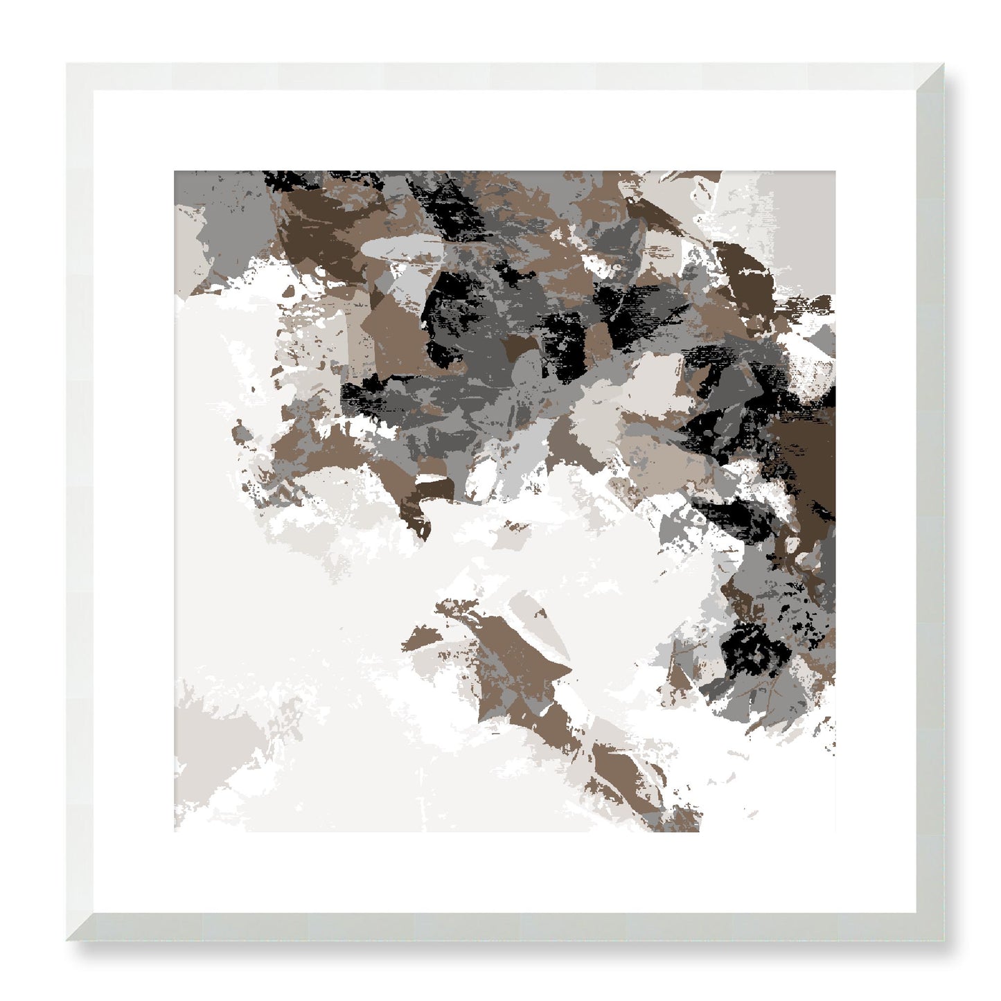 Framed Graphic Art Print, White Mat - 8x8 12x12 16x16 20x20 24x24 28x28 inches | FPS-1171-7693, Prints, Graphic art, White Frame, 51 x 51 cm ,20 x 20 inches