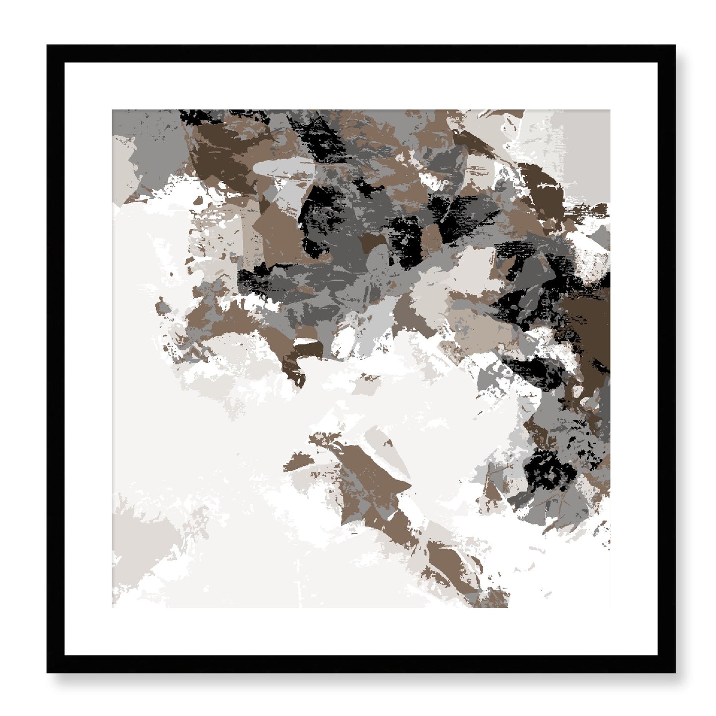 Framed Graphic Art Print, White Mat - 8x8 12x12 16x16 20x20 24x24 28x28 inches | FPS-1171-7693, Prints, Graphic art, Black Frame, 61 x 61 cm ,24 x 24 inches