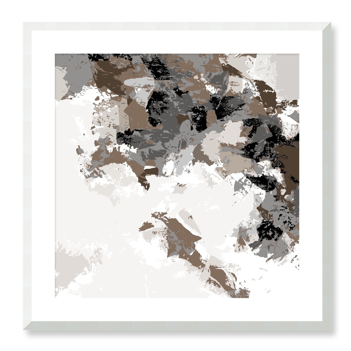 Framed Graphic Art Print, White Mat - 8x8 12x12 16x16 20x20 24x24 28x28 inches | FPS-1171-7693, Prints, Graphic art, White Frame, 61 x 61 cm ,24 x 24 inches