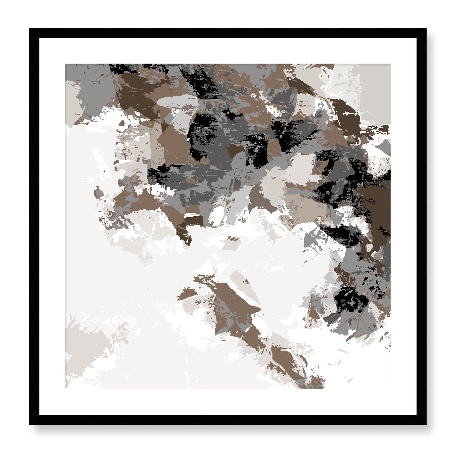 Framed Graphic Art Print, White Mat - 8x8 12x12 16x16 20x20 24x24 28x28 inches | FPS-1171-7693, Prints, Graphic art, Black Frame, 71 x 71 cm ,28 x 28 inches