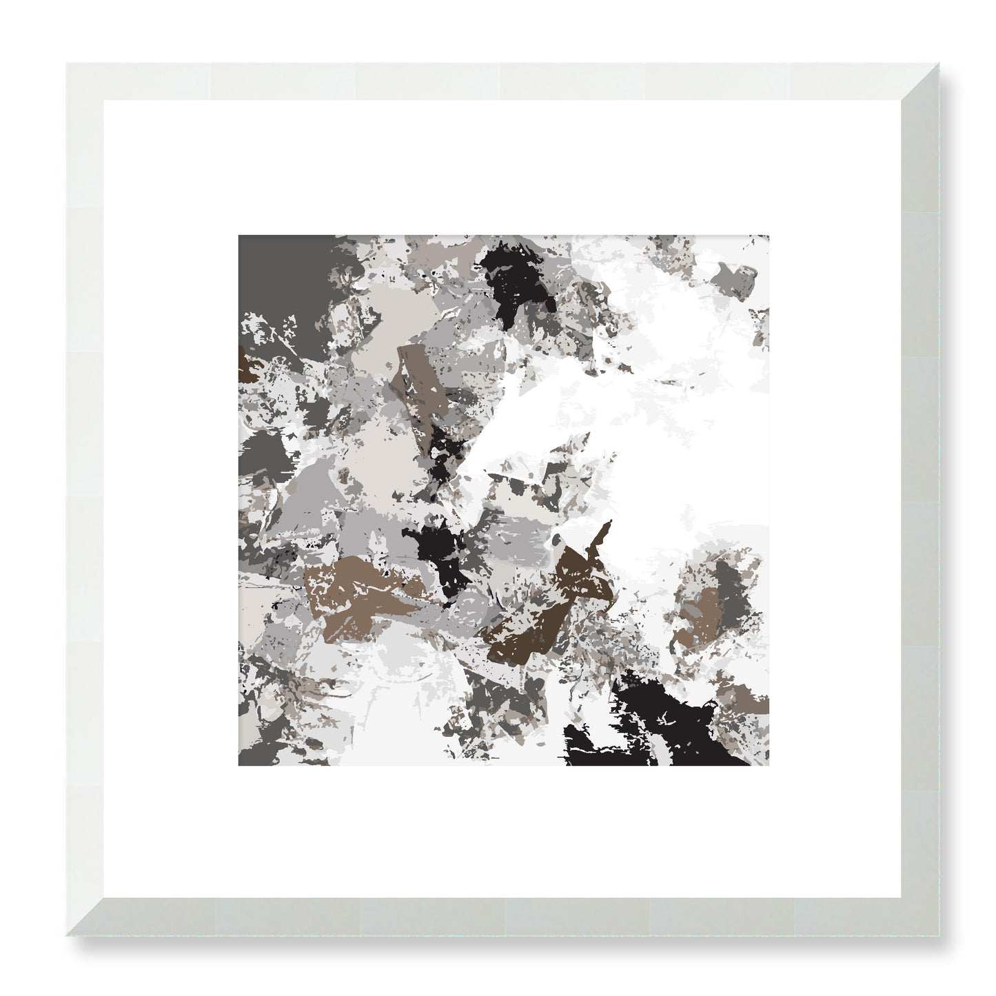 Framed Graphic Art Print, White Mat - 8x8 12x12 16x16 20x20 24x24 28x28 inches | FPS-1171-7695, Prints, Graphic art, White Frame, 30 x 30 cm ,12 x 12 inches