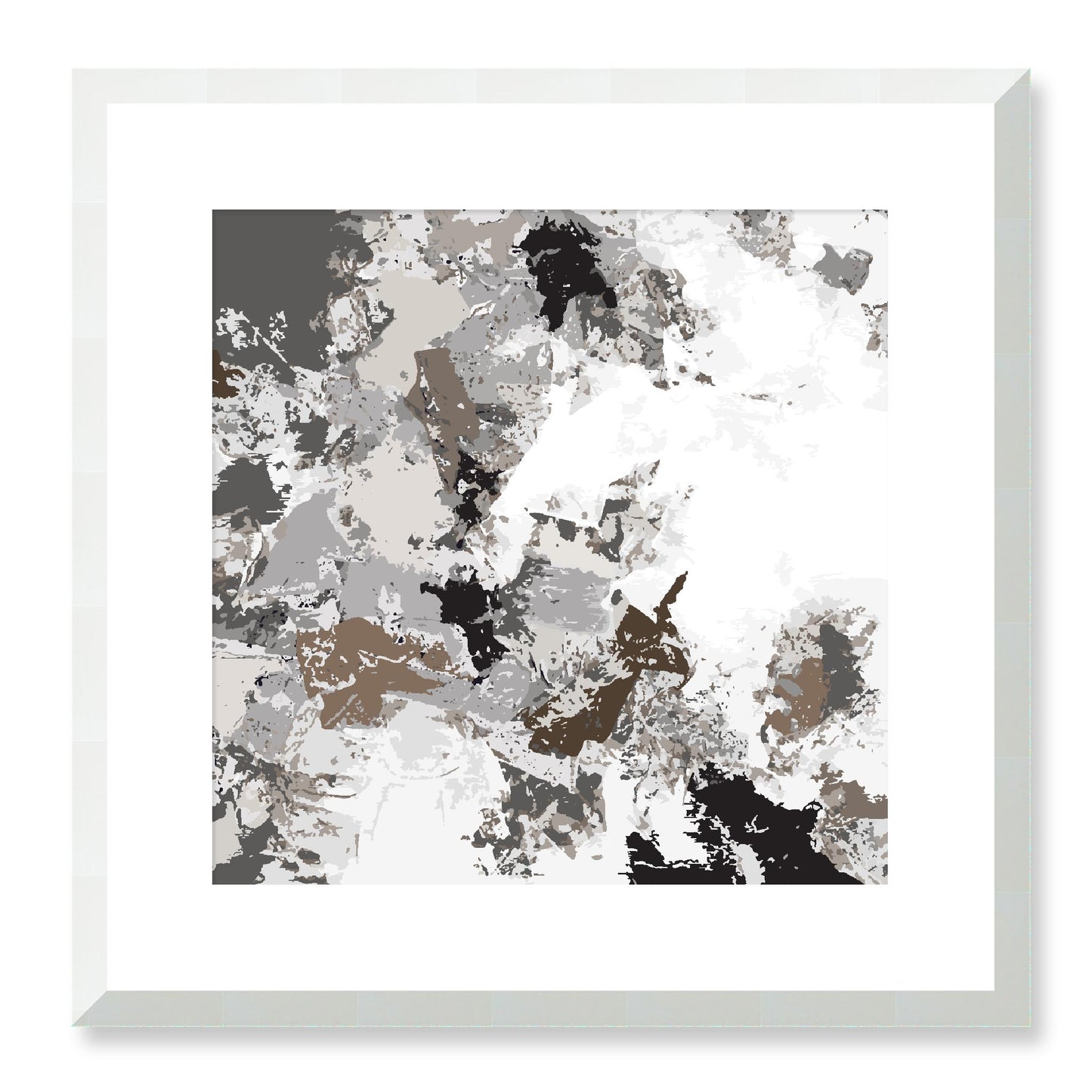 Framed Graphic Art Print, White Mat - 8x8 12x12 16x16 20x20 24x24 28x28 inches | FPS-1171-7695, Prints, Graphic art, White Frame, 41 x 41 cm ,16 x 16 inches