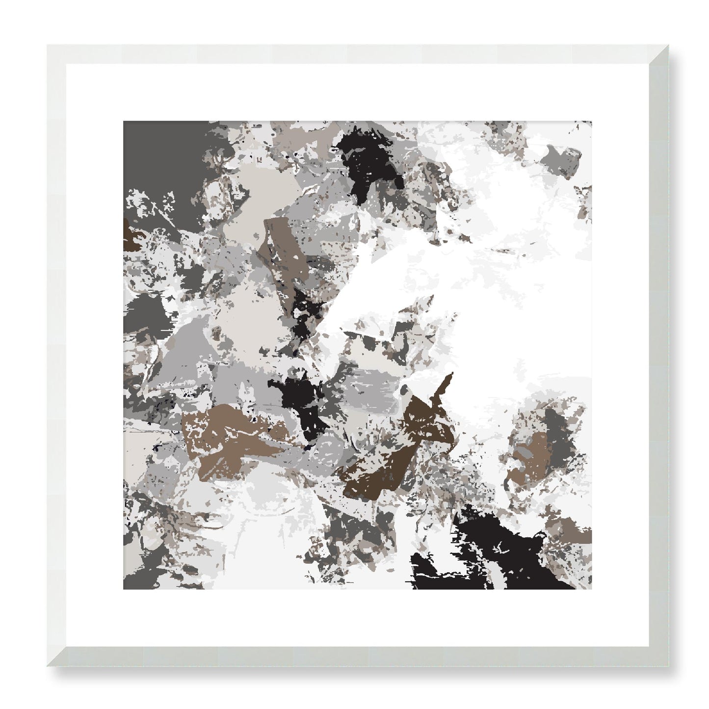 Framed Graphic Art Print, White Mat - 8x8 12x12 16x16 20x20 24x24 28x28 inches | FPS-1171-7695, Prints, Graphic art, White Frame, 51 x 51 cm ,20 x 20 inches
