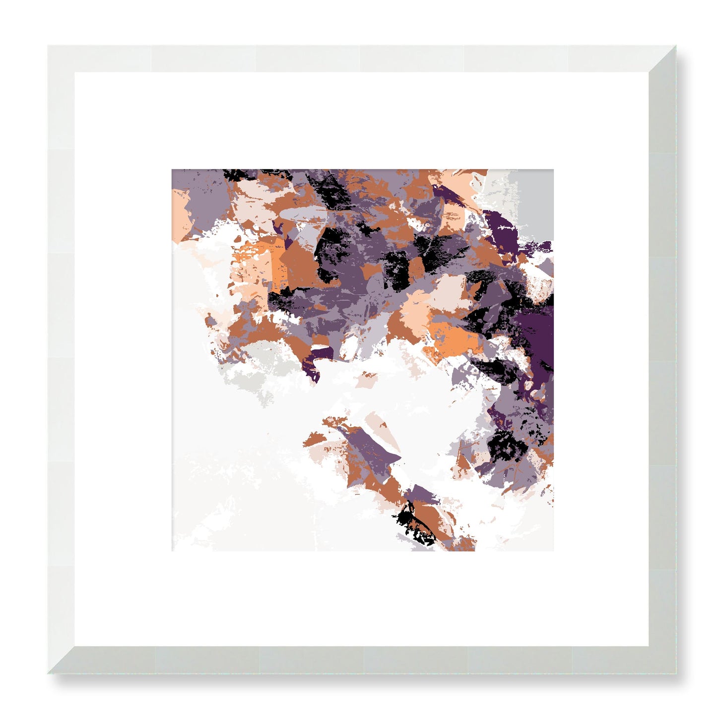 Framed Graphic Art Print, White Mat - 8x8 12x12 16x16 20x20 24x24 28x28 inches | FPS-1181-7693, Prints, Graphic art, White Frame, 30 x 30 cm ,12 x 12 inches
