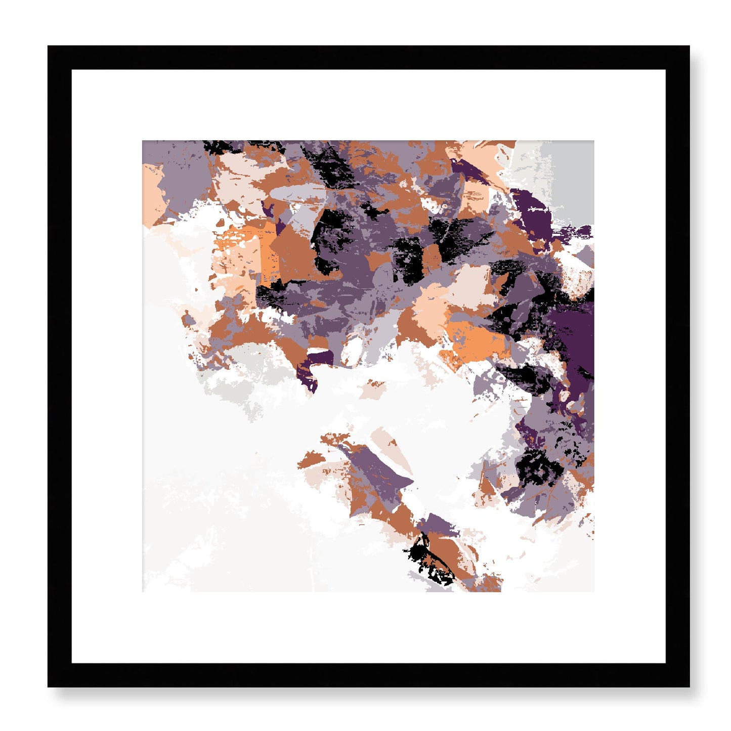 Framed Graphic Art Print, White Mat - 8x8 12x12 16x16 20x20 24x24 28x28 inches | FPS-1181-7693, Prints, Graphic art, Black Frame, 41 x 41 cm ,16 x 16 inches