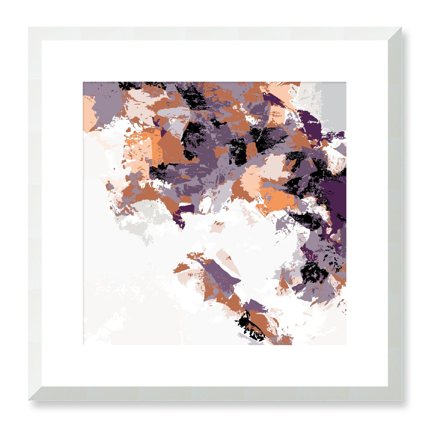 Framed Graphic Art Print, White Mat - 8x8 12x12 16x16 20x20 24x24 28x28 inches | FPS-1181-7693, Prints, Graphic art, White Frame, 41 x 41 cm ,16 x 16 inches