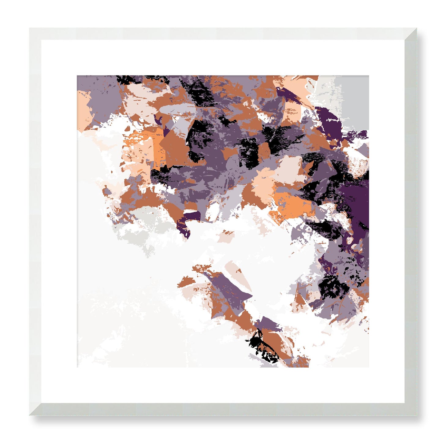 Framed Graphic Art Print, White Mat - 8x8 12x12 16x16 20x20 24x24 28x28 inches | FPS-1181-7693, Prints, Graphic art, White Frame, 51 x 51 cm ,20 x 20 inches