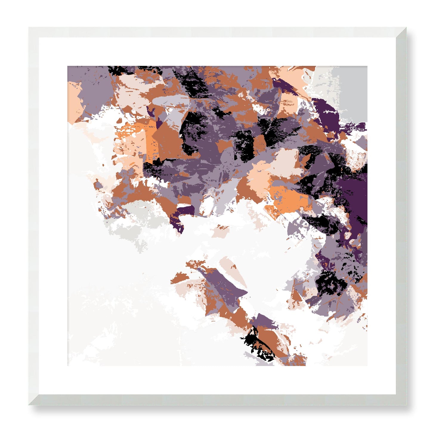 Framed Graphic Art Print, White Mat - 8x8 12x12 16x16 20x20 24x24 28x28 inches | FPS-1181-7693, Prints, Graphic art, White Frame, 61 x 61 cm ,24 x 24 inches