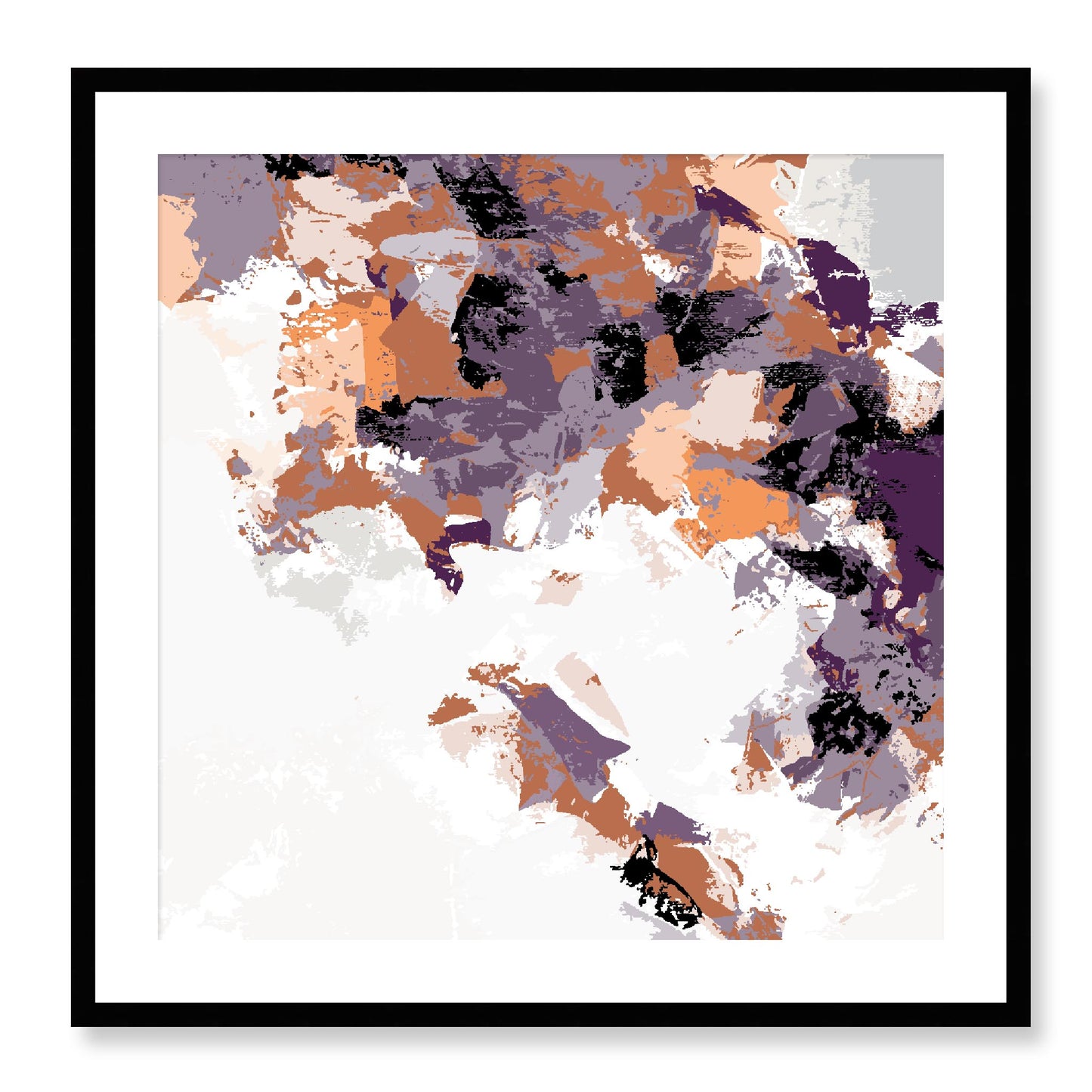 Framed Graphic Art Print, White Mat - 8x8 12x12 16x16 20x20 24x24 28x28 inches | FPS-1181-7693, Prints, Graphic art, Black Frame, 71 x 71 cm ,28 x 28 inches