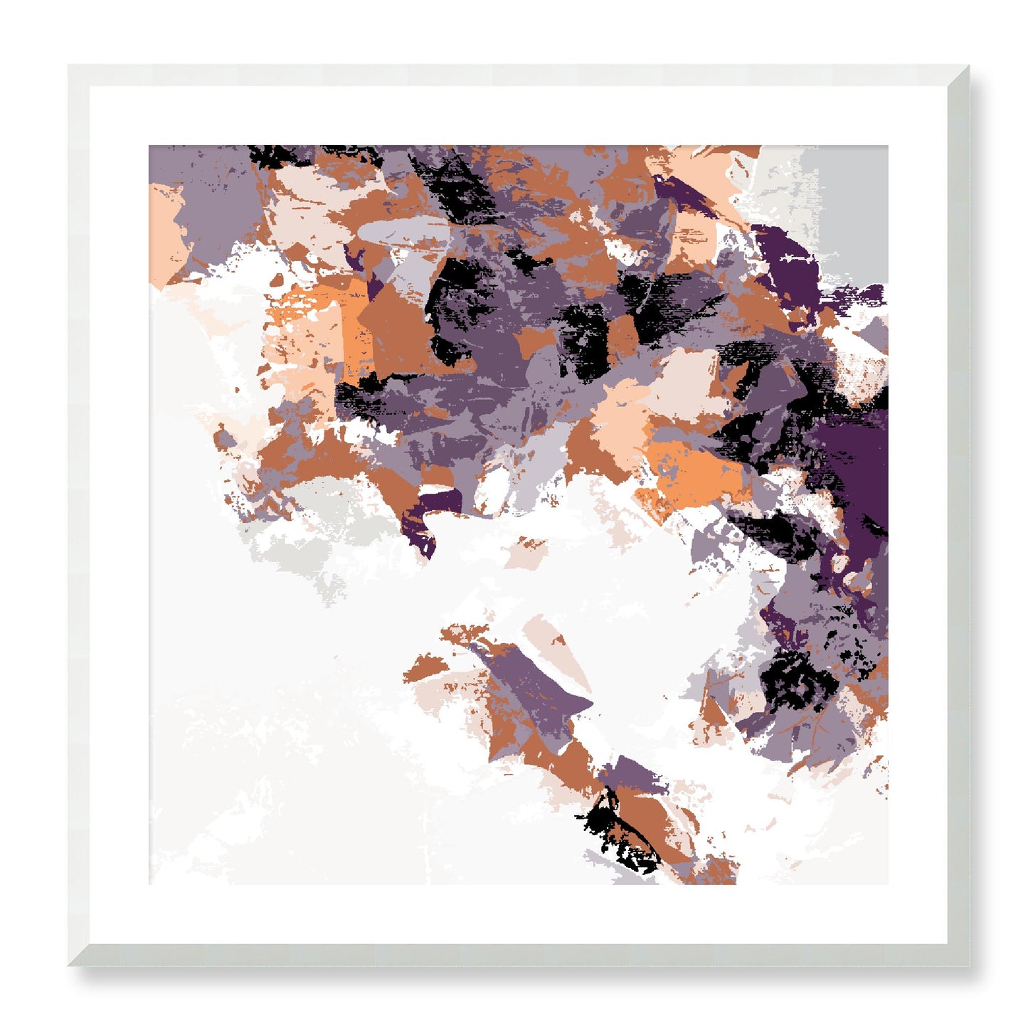 Framed Graphic Art Print, White Mat - 8x8 12x12 16x16 20x20 24x24 28x28 inches | FPS-1181-7693, Prints, Graphic art, White Frame, 71 x 71 cm ,28 x 28 inches