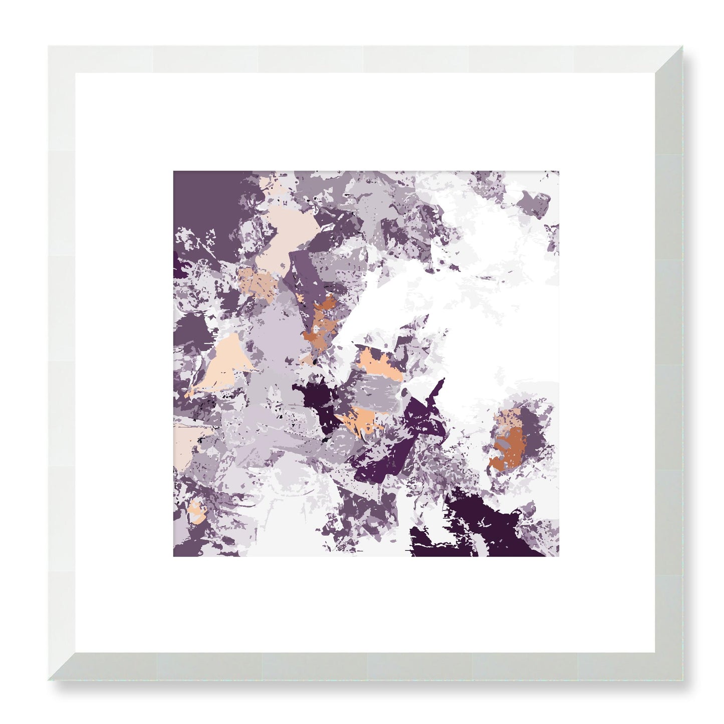 Framed Graphic Art Print, White Mat - 8x8 12x12 16x16 20x20 24x24 28x28 inches | FPS-1181-7695, Prints, Graphic art, White Frame, 30 x 30 cm ,12 x 12 inches