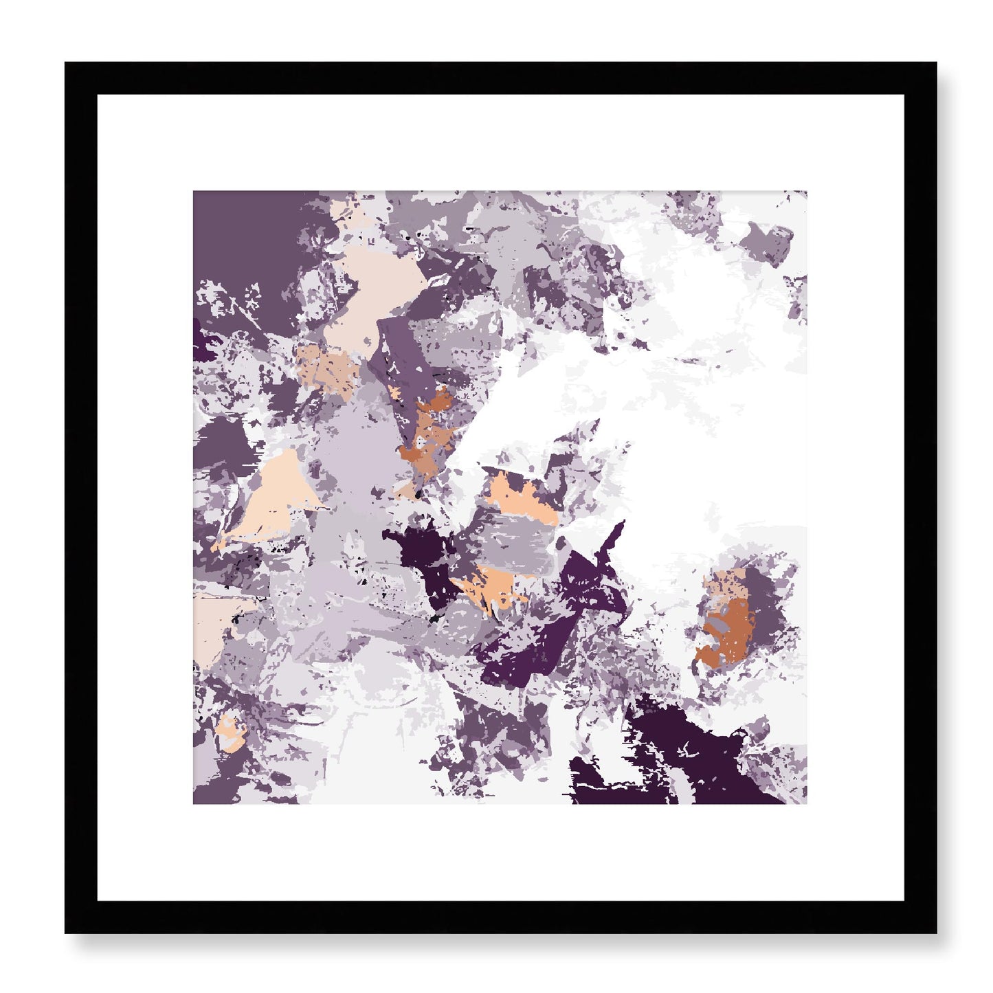 Framed Graphic Art Print, White Mat - 8x8 12x12 16x16 20x20 24x24 28x28 inches | FPS-1181-7695, Prints, Graphic art, Black Frame, 41 x 41 cm ,16 x 16 inches