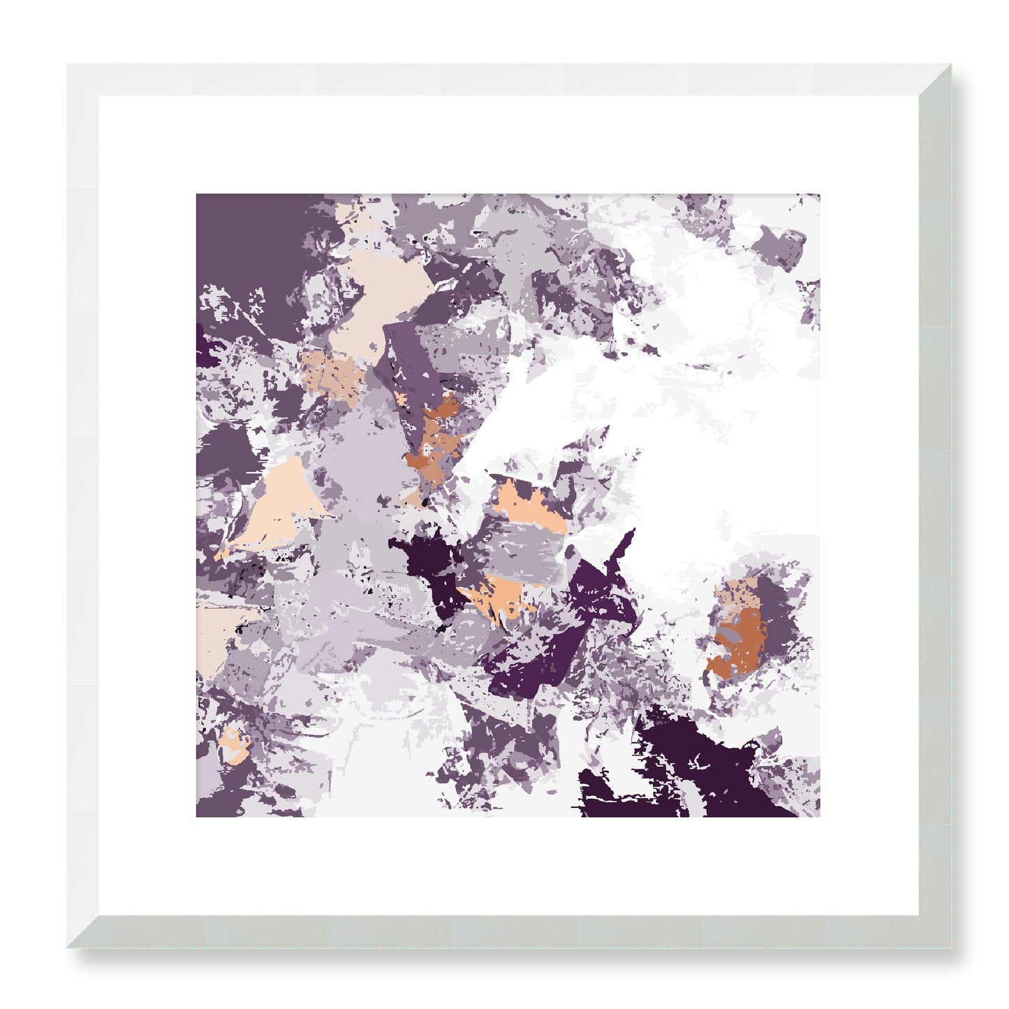Framed Graphic Art Print, White Mat - 8x8 12x12 16x16 20x20 24x24 28x28 inches | FPS-1181-7695, Prints, Graphic art, White Frame, 41 x 41 cm ,16 x 16 inches