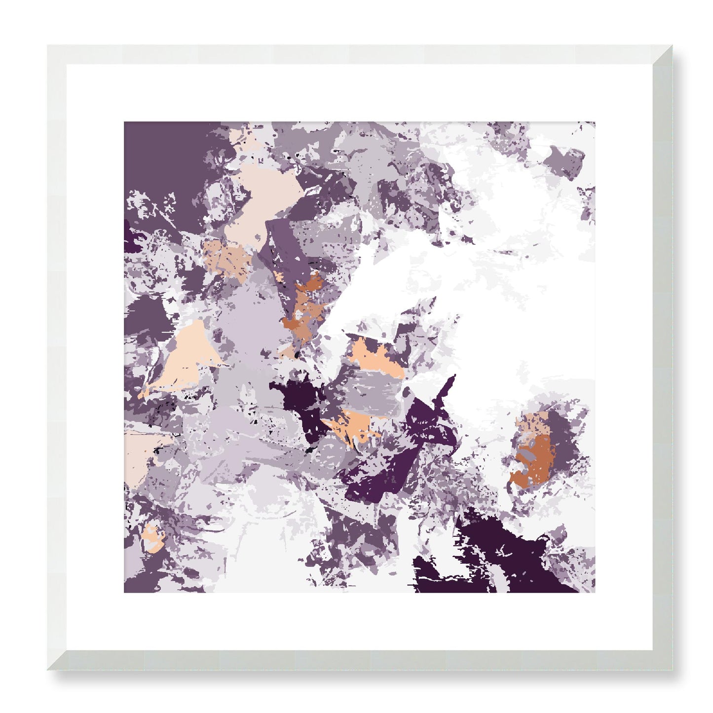 Framed Graphic Art Print, White Mat - 8x8 12x12 16x16 20x20 24x24 28x28 inches | FPS-1181-7695, Prints, Graphic art, White Frame, 51 x 51 cm ,20 x 20 inches
