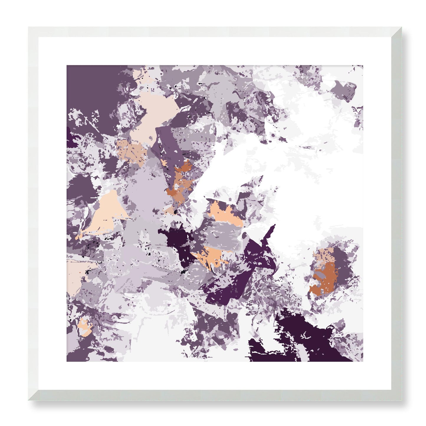 Framed Graphic Art Print, White Mat - 8x8 12x12 16x16 20x20 24x24 28x28 inches | FPS-1181-7695, Prints, Graphic art, White Frame, 61 x 61 cm ,24 x 24 inches