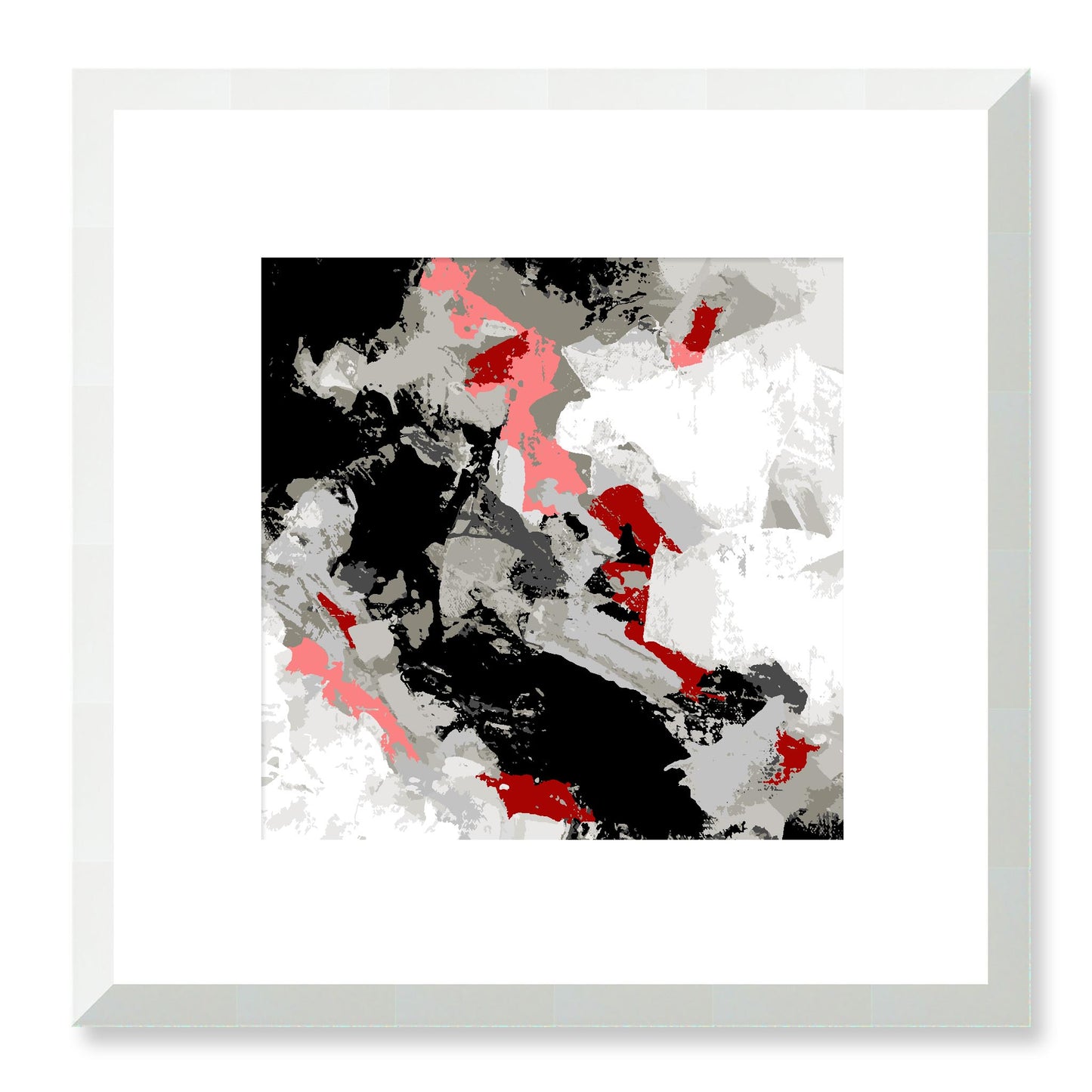 Framed Graphic Art Print, White Mat - 8x8 12x12 16x16 20x20 24x24 28x28 inches | FPS-1192-7690, Prints, Graphic art, White Frame, 30 x 30 cm ,12 x 12 inches