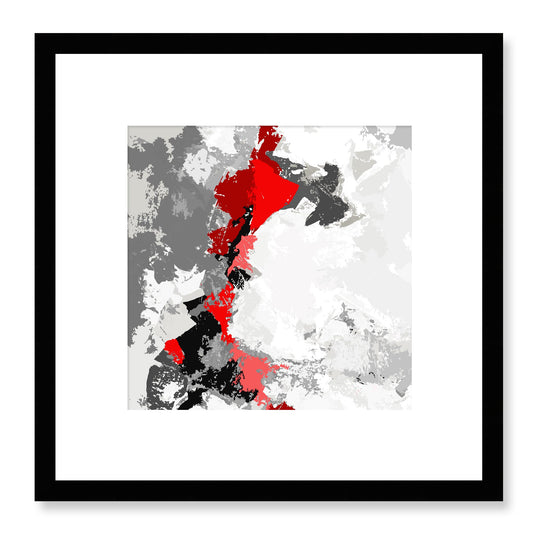 Framed Graphic Art Print, White Mat - 8x8 12x12 16x16 20x20 24x24 28x28 inches | FPS-1191-7691, Prints, Graphic art, Black Frame, 30 x 30 cm ,12 x 12 inches