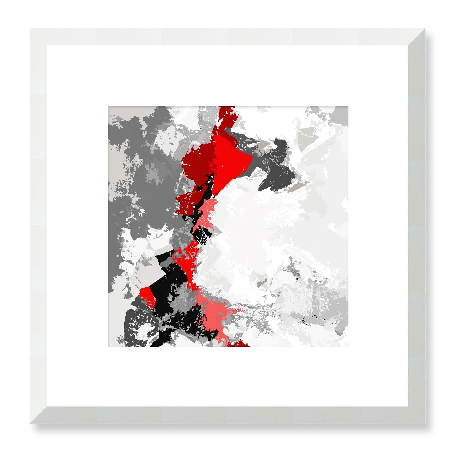 Framed Graphic Art Print, White Mat - 8x8 12x12 16x16 20x20 24x24 28x28 inches | FPS-1191-7691, Prints, Graphic art, White Frame, 30 x 30 cm ,12 x 12 inches
